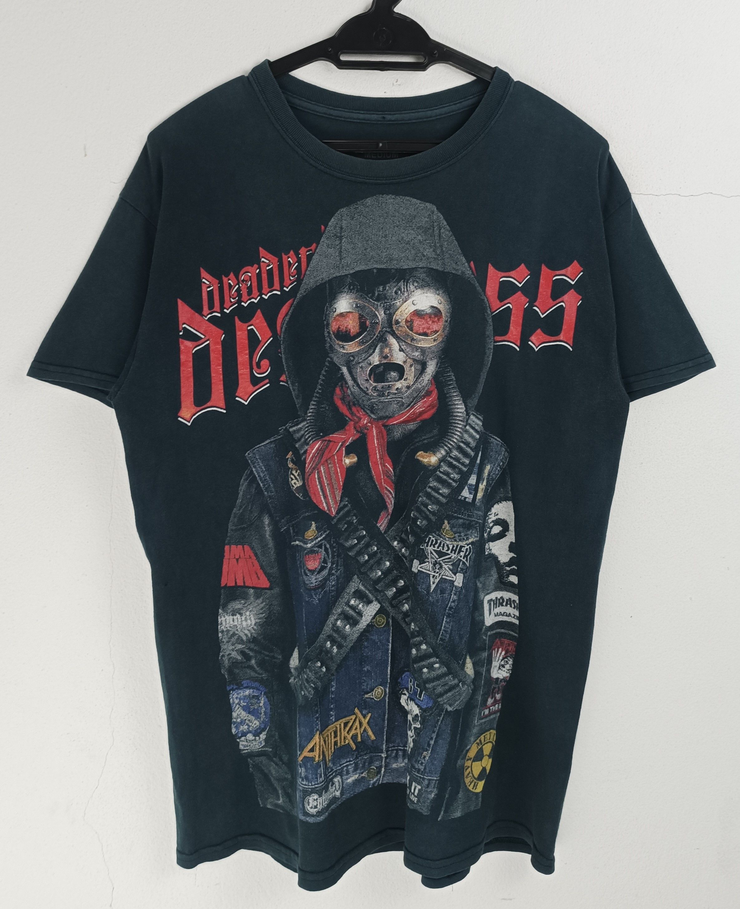 Vintage VINTAGE DEADEND DEATHLESS PUNK METAL MASK ROCK TEE Size US M / EU 48-50 / 2 - 3 Thumbnail