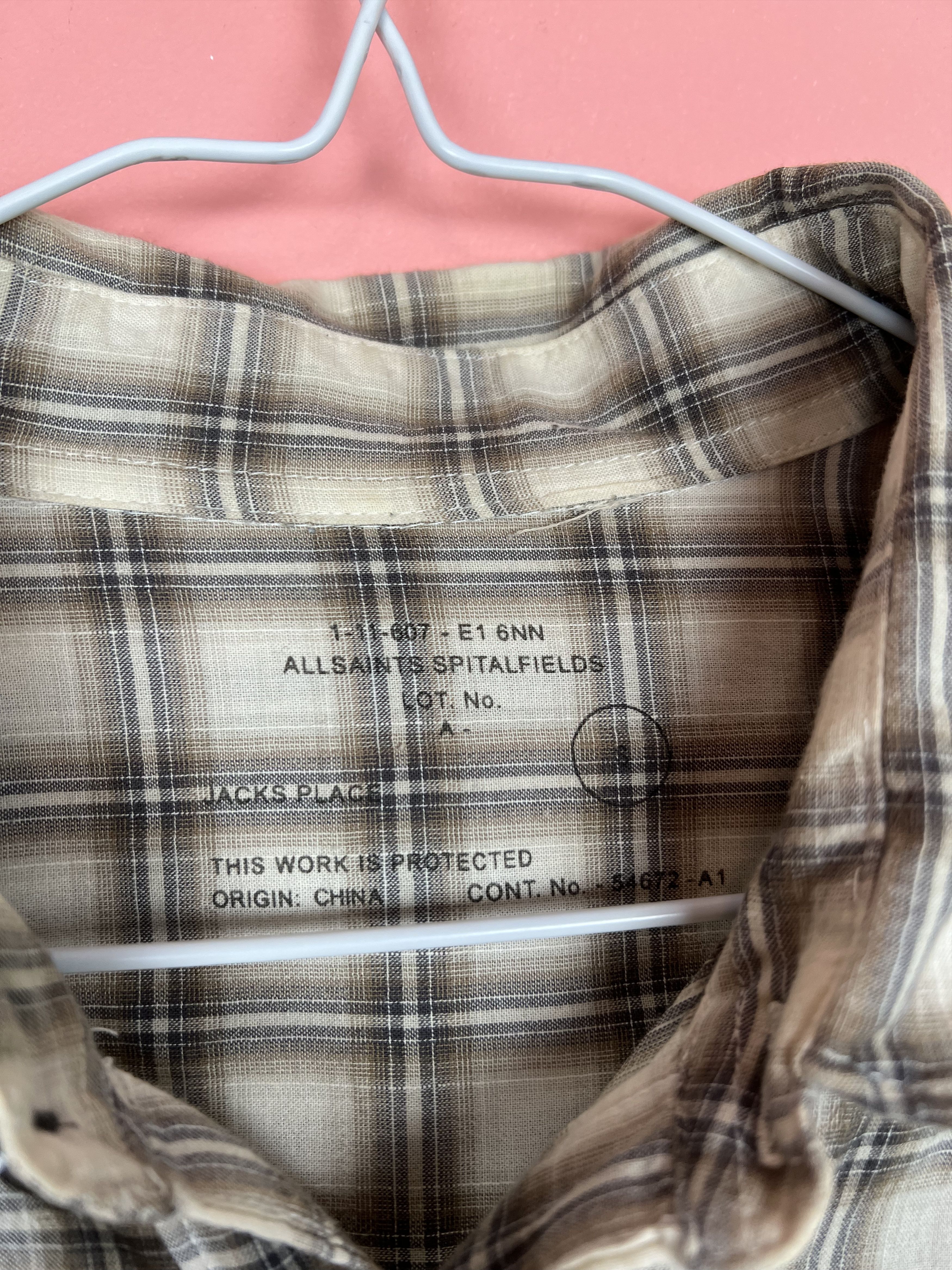 Allsaints Allsaints streetwear long sleeve shirt quilted American Size US S / EU 44-46 / 1 - 2 Thumbnail