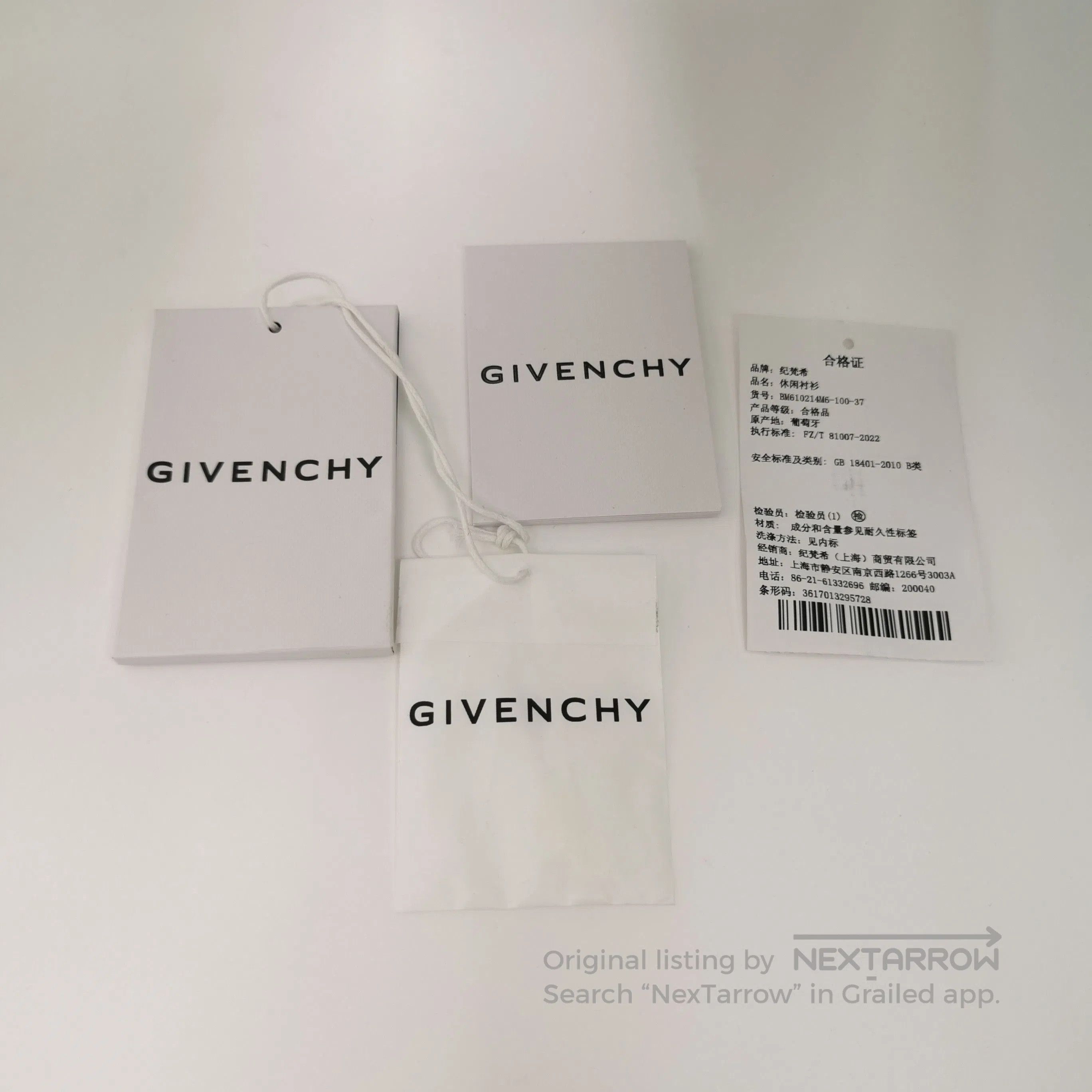 Givenchy Givenchy Cotton Solid Single - Breasted Spread Collar Shirt Size US S / EU 44-46 / 1 - 1 Thumbnail