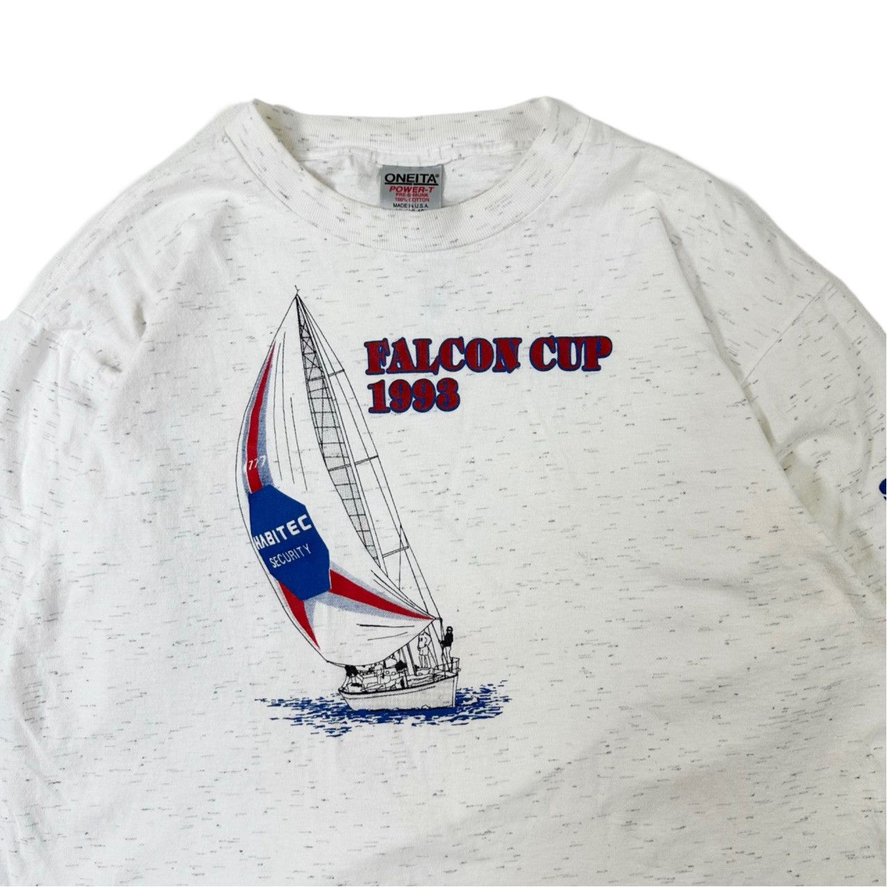 Vintage Vintage 90s Single Stitch Falcon Cup Sailing Graphic T Shirt Size US XL / EU 56 / 4 - 2 Thumbnail