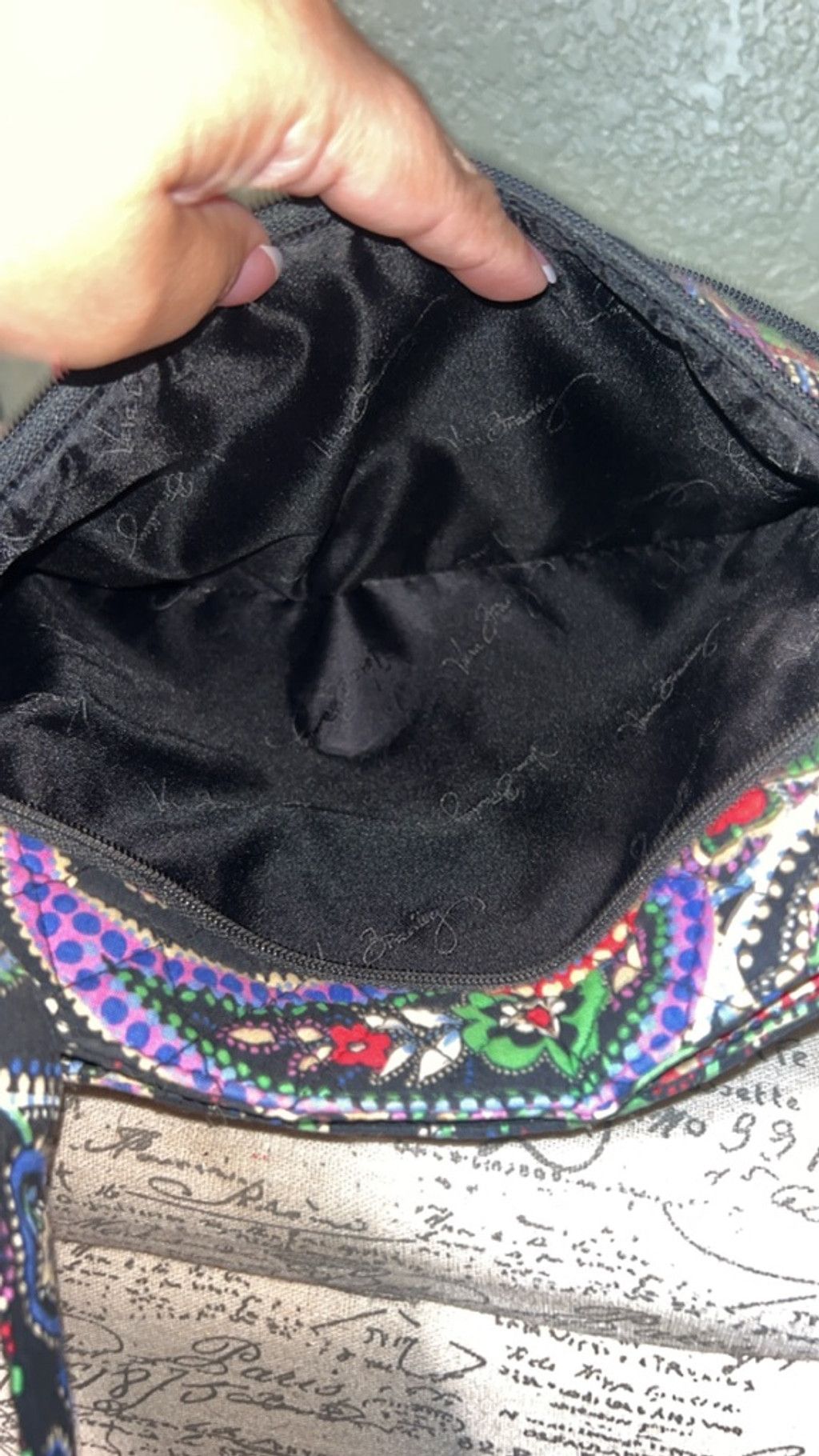 Vera Bradley Women's Vera Bradley Crossbody Bag One Size Black Multi-colo Size ONE SIZE - 3 Thumbnail