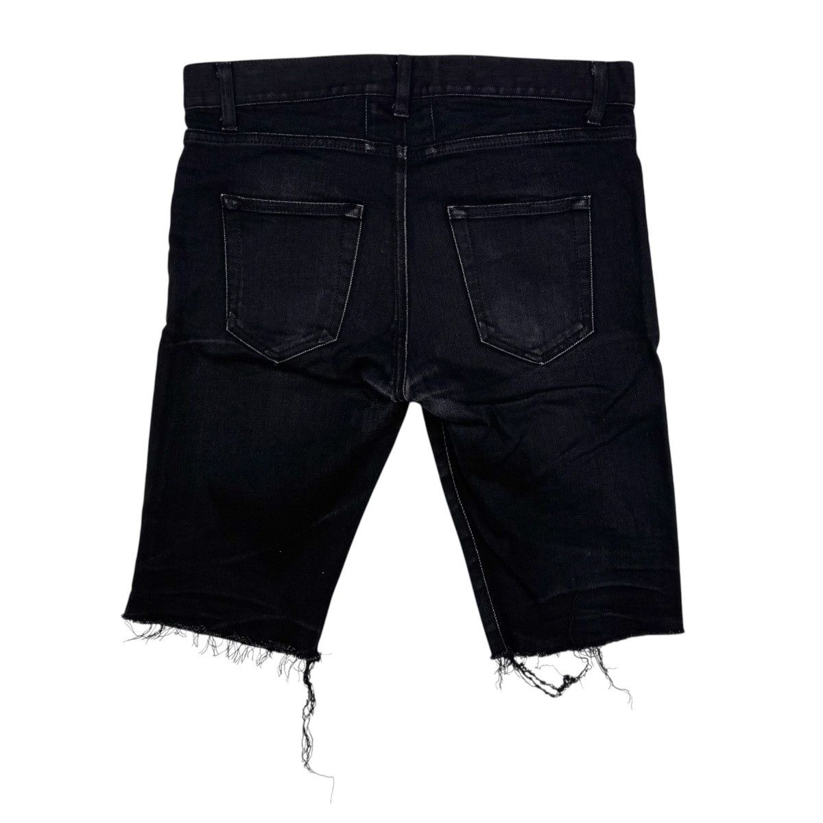 Saint Laurent Paris SAINT LAURENT PARIS SS16 BLACK D02 CUTOFF SHORTS Size US 30 / EU 46 - 3 Thumbnail
