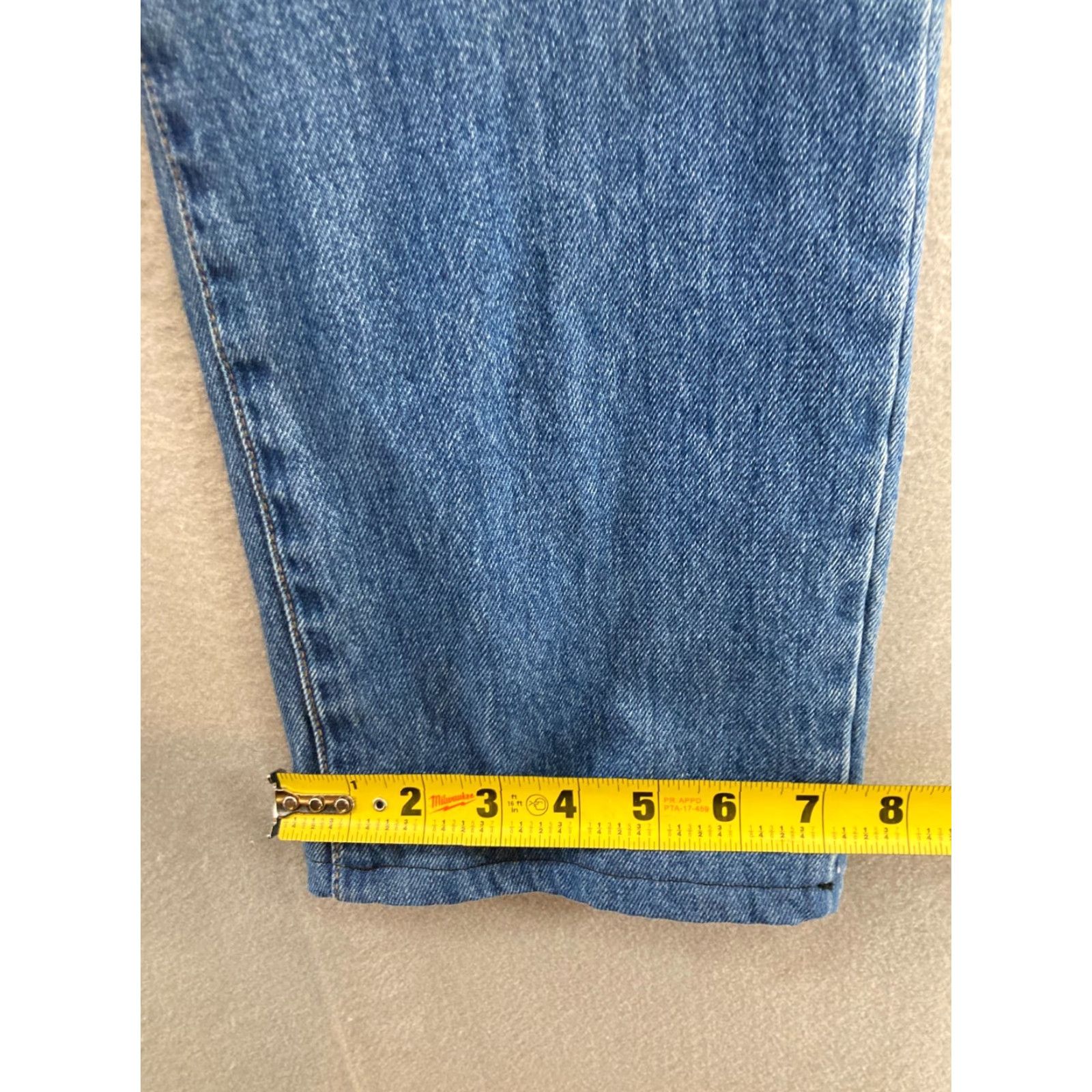 Vintage Rollas Jeans Womens Jens 27 Blue Original Cropped Straight 5-Pocket Denim Cotton Blend High Rise Size ONE SIZE - 6 Thumbnail