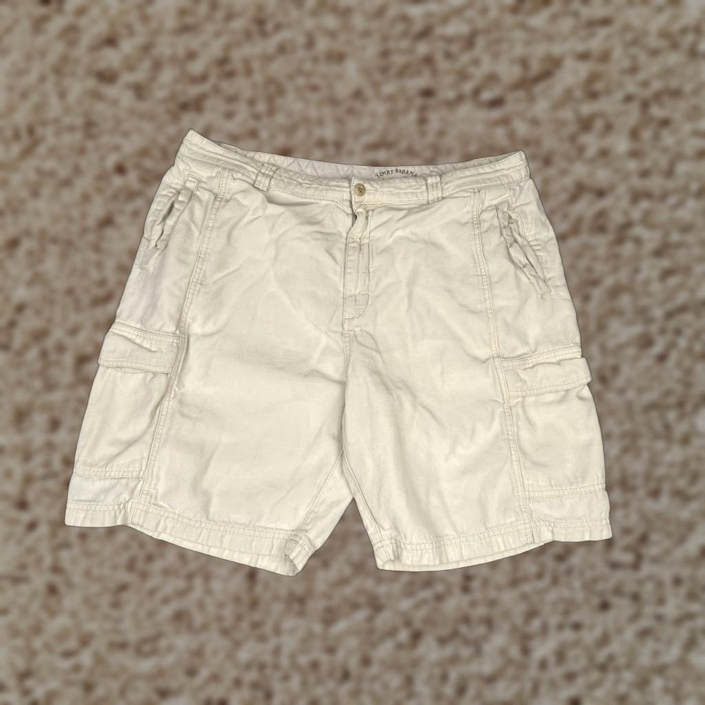 Tommy Bahama Tommy Bahama Shorts Men 40 Khaki Relax Cargo Pockets Zip Fly Tencel Blend Casual Size US 40 / EU 56 - 1 Thumbnail