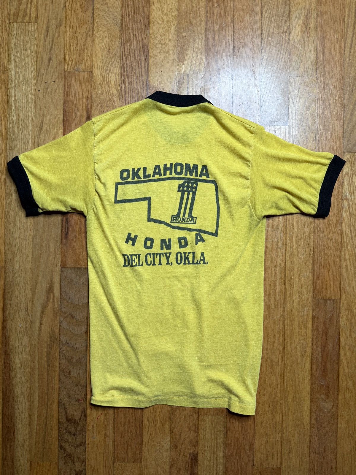 Vintage Vintage Honda Oklahoma Ringer Baby Tee Size US XS / EU 42 / 0 - 2 Thumbnail