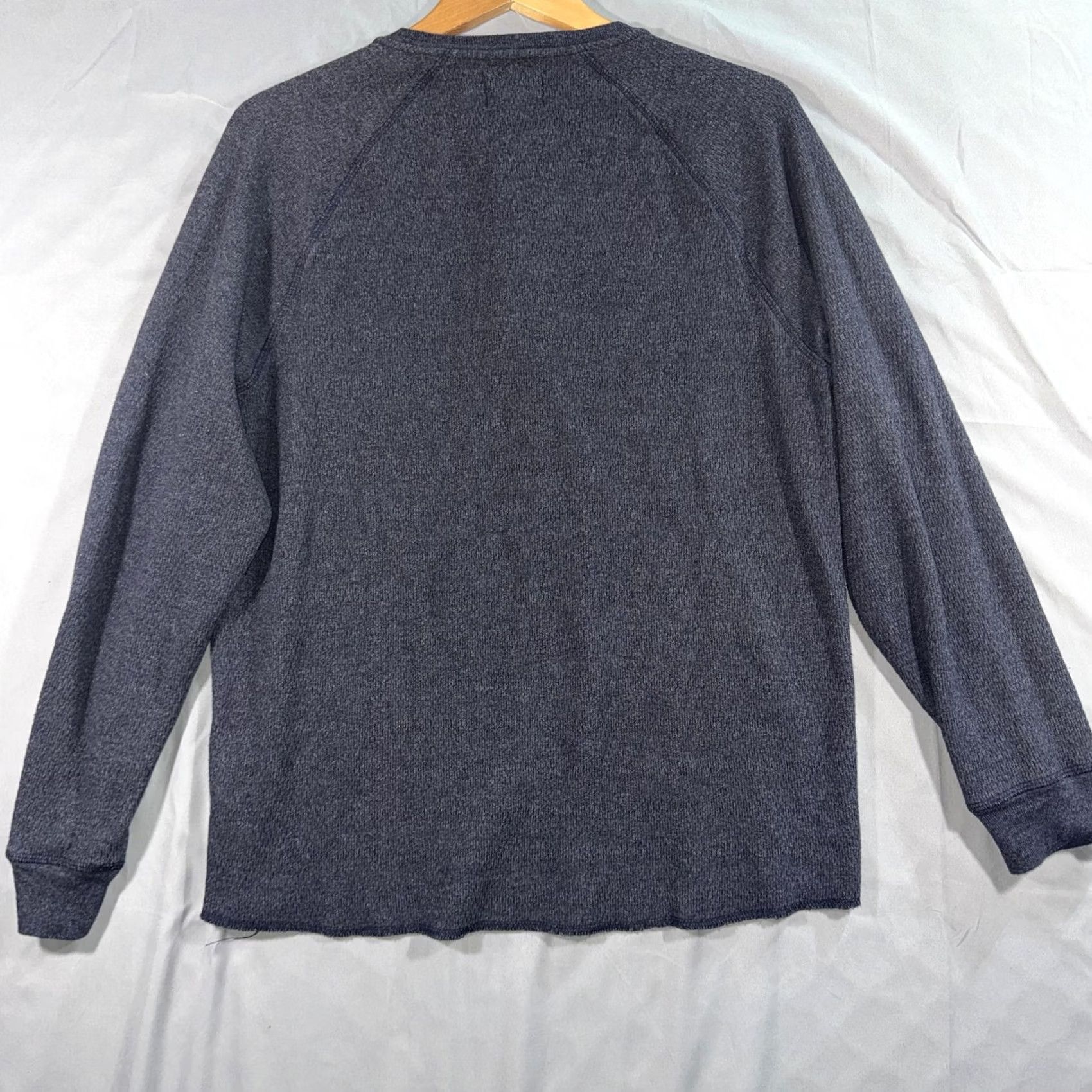Taylor Stitch Taylor Stitch Henley Shirt Mens 40 Gray Long Sleeve Thermal Waffle Knit Casual Size US L / EU 52-54 / 3 - 2 Thumbnail