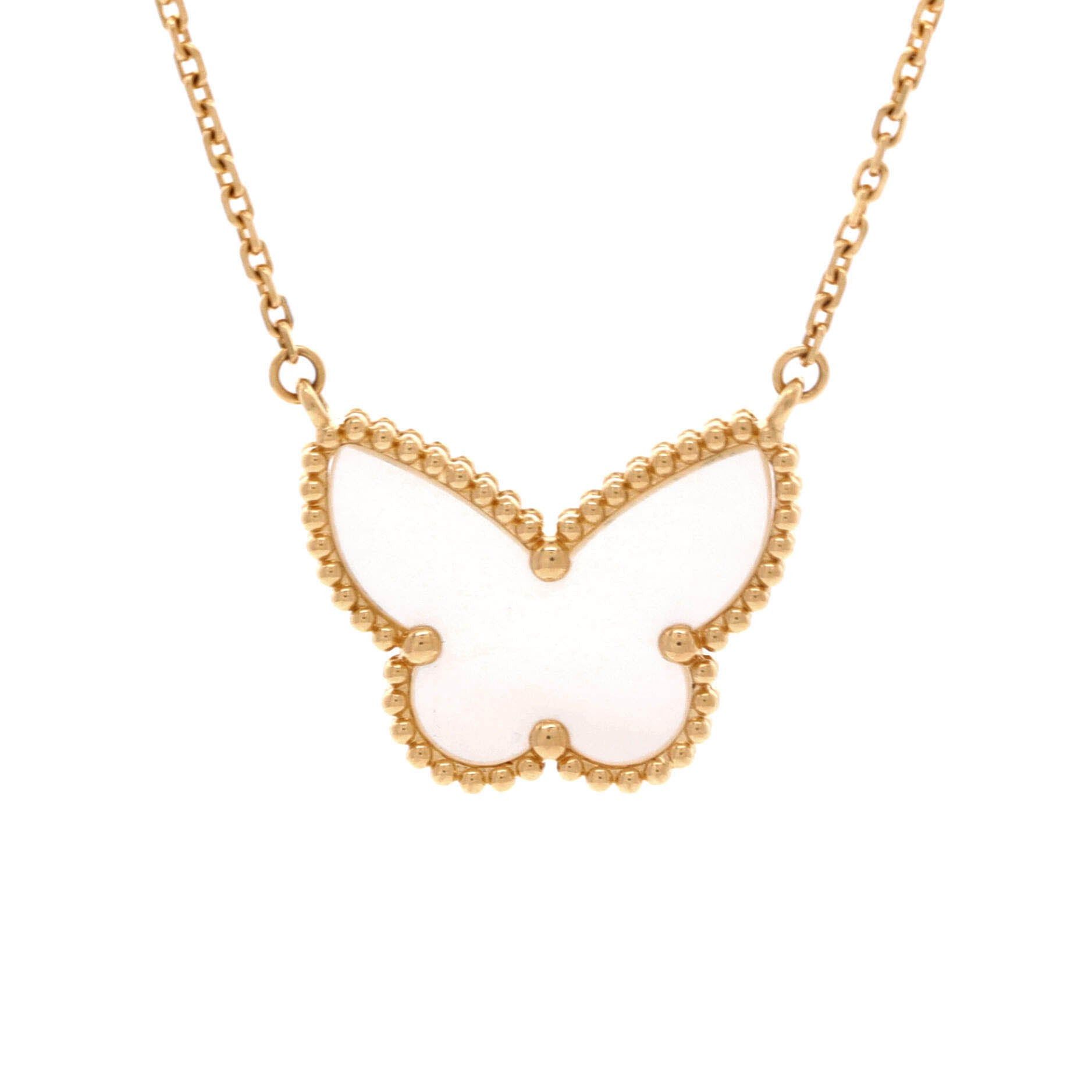 Van Cleef & Arpels Lucky Alhambra Butterfly Pendant Necklace Size ONE SIZE - 1 Thumbnail