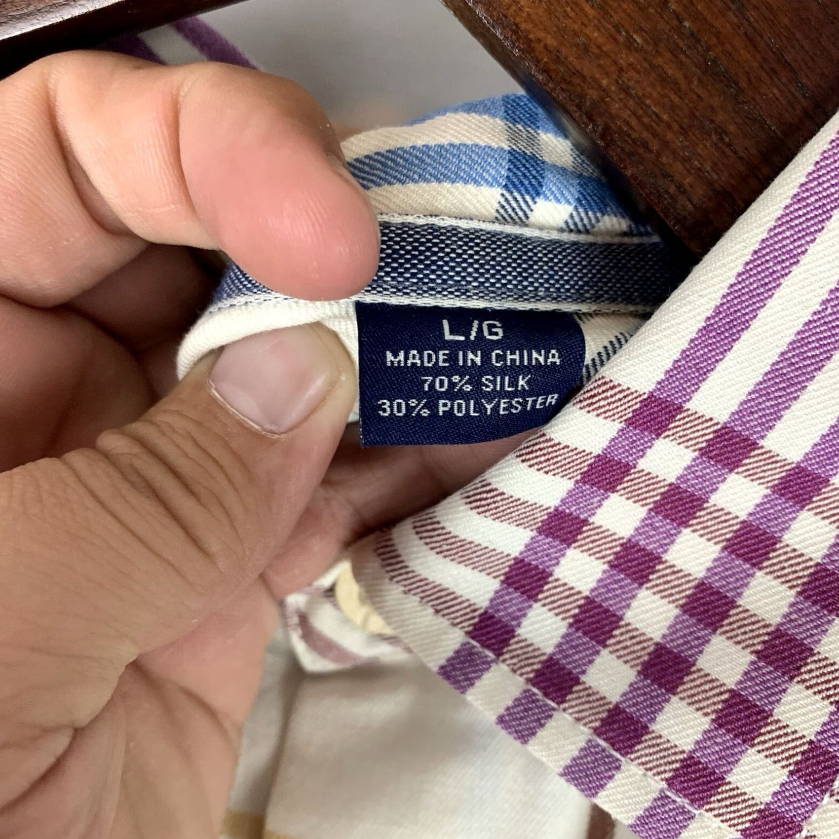 Tommy Bahama Tommy Bahama Island Zone Multicolor Plaid Silk Hawaiian Shirt Mens Size Large Size US L / EU 52-54 / 3 - 7 Thumbnail