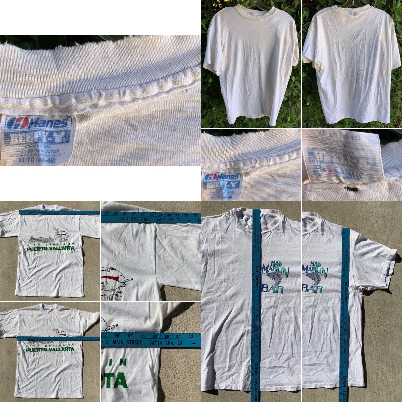 Thrasher VINTAGE Maui T Shirt Men XL White Bar Maui Mad Marlin Distressed Holes Thrashed Vintage Shirt Men XL White Hawaiian Fish 90s Size US XL / EU 56 / 4 - 11 Thumbnail