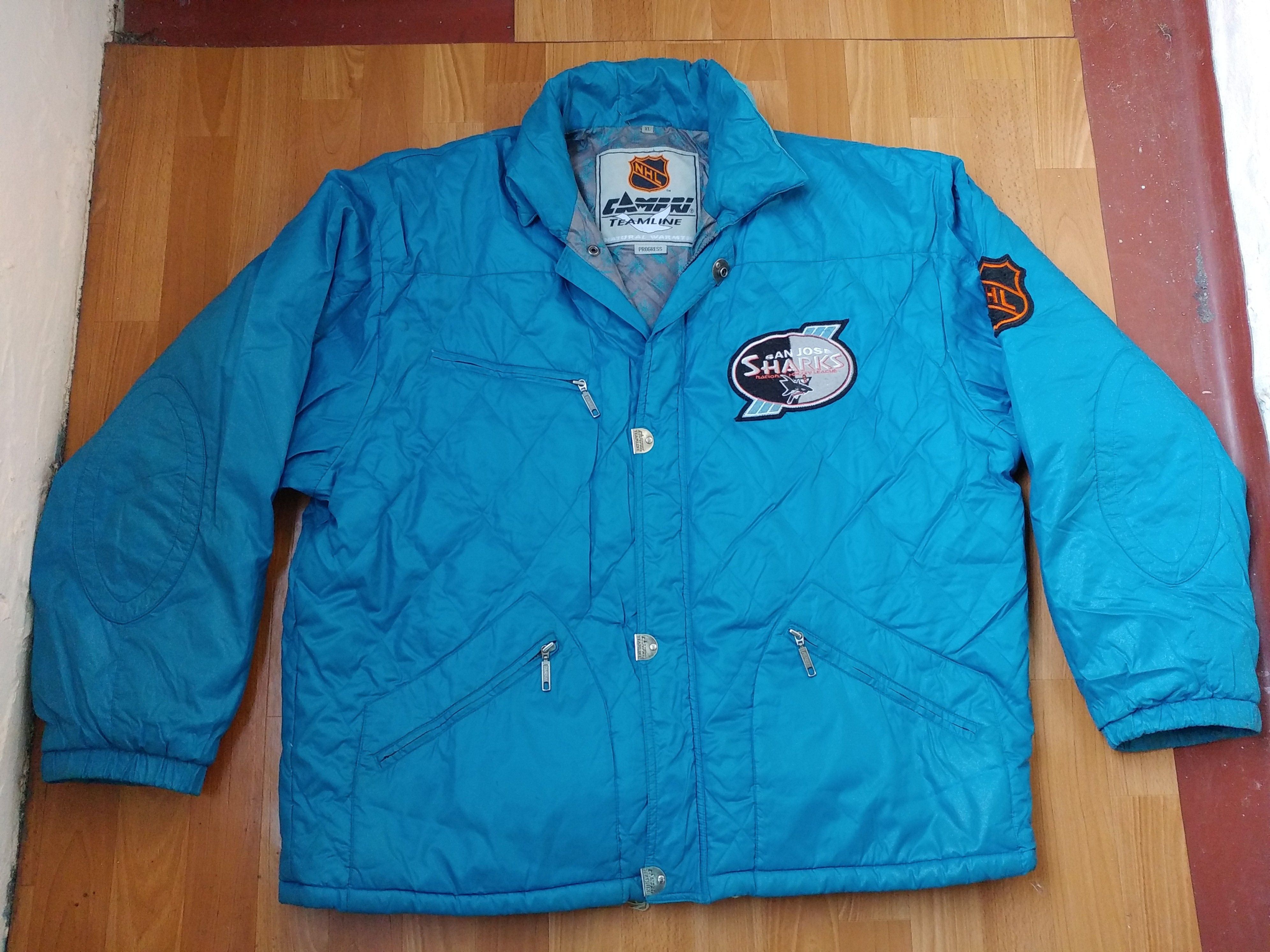 NHL × Vintage NHL San Jose Sharks jacket, vintage Campri Teamline, 90s L Size US L / EU 52-54 / 3 - 2 Thumbnail