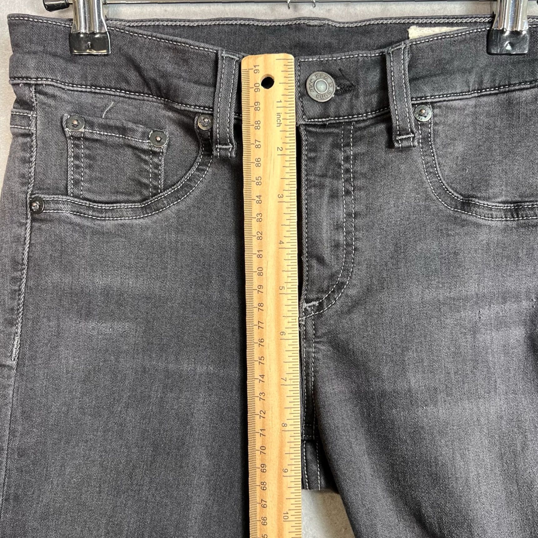 Rag & Bone VINTAGE rag & bone Jeans Womens 27 Black Wash Skinny Cotton Blend Size 27" / US 4 / IT 40 - 6 Thumbnail