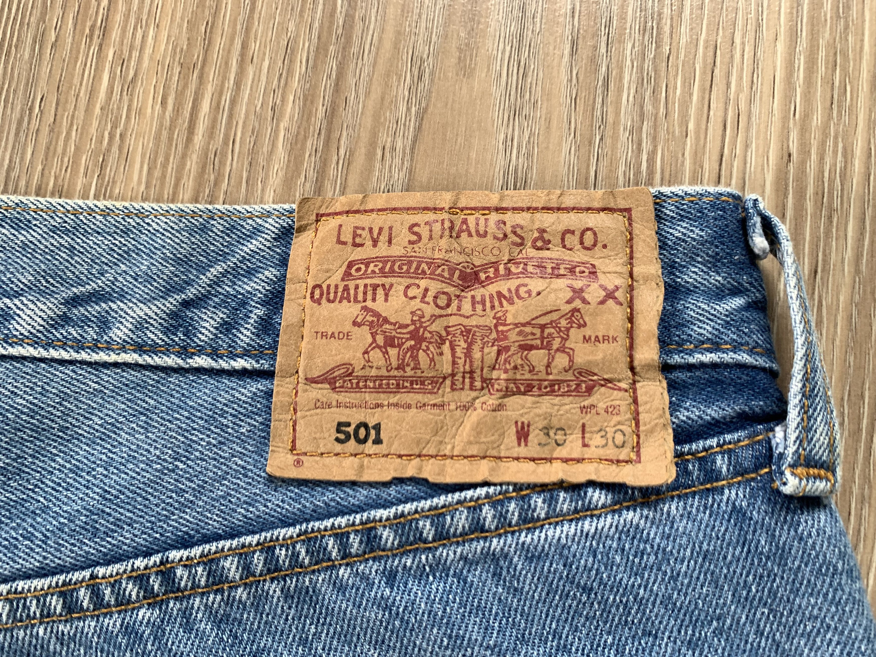 Women’s Levis 501 Blue Denim Jeans