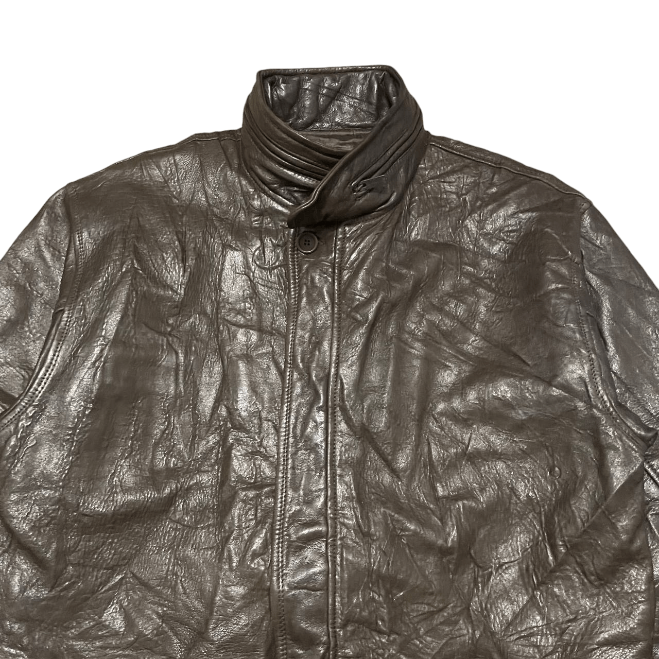 Adolfo Dominguez Vintage Adolfo Dominguez Sheepskin Leather Jacket Size US L / EU 52-54 / 3 - 2 Thumbnail