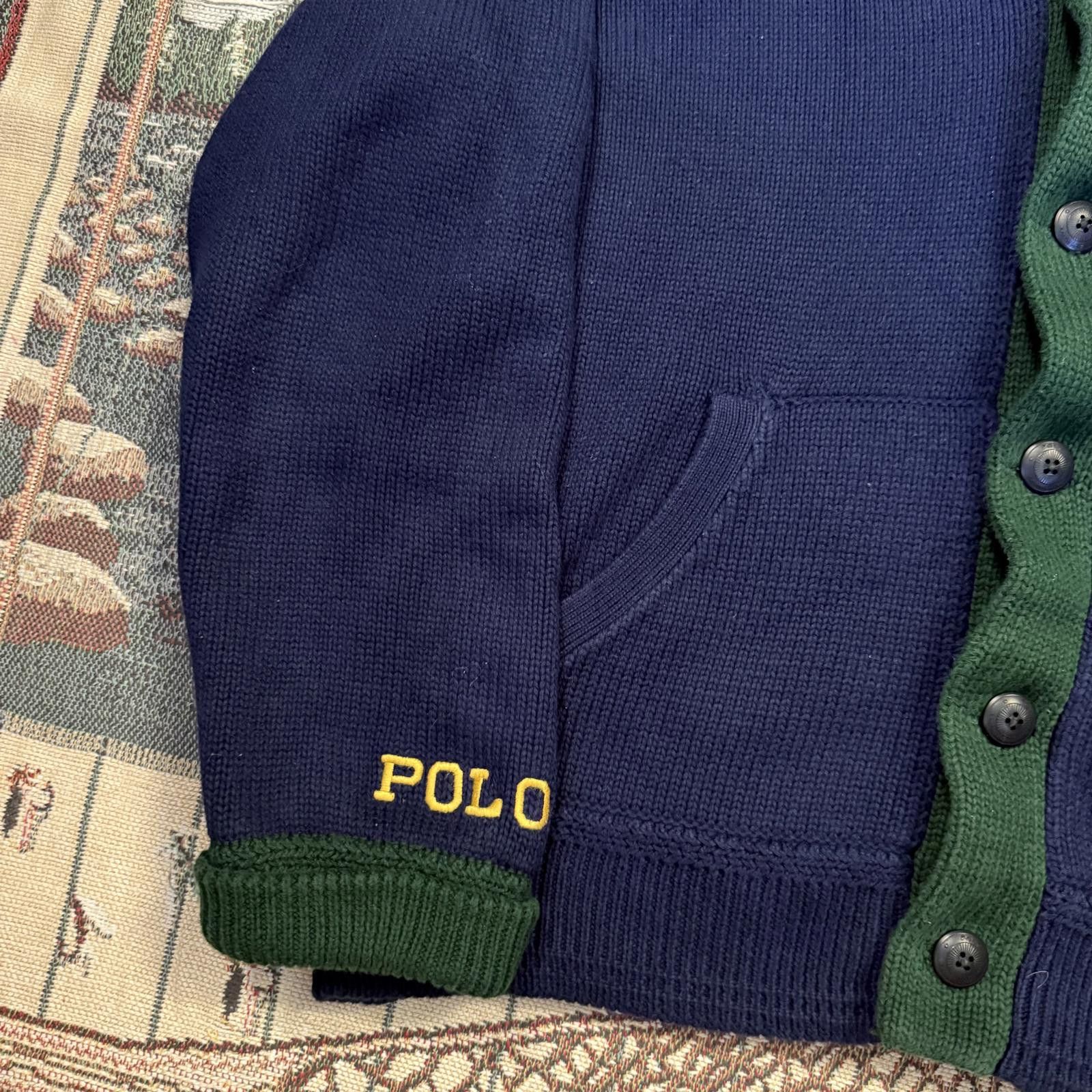 Polo Ralph Lauren Polo Ralph Lauren Winged Foot Varsity Letter Cardigan Size US XL / EU 56 / 4 - 4 Thumbnail