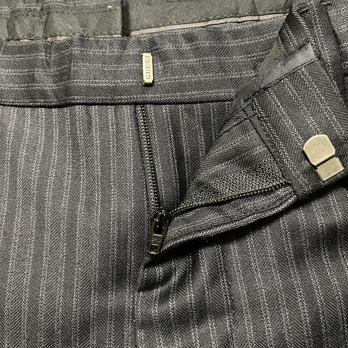 Gucci Vintage Gucci Stripe Suit Trouser Slim-fit Size US 30 / EU 46 - 16 Thumbnail