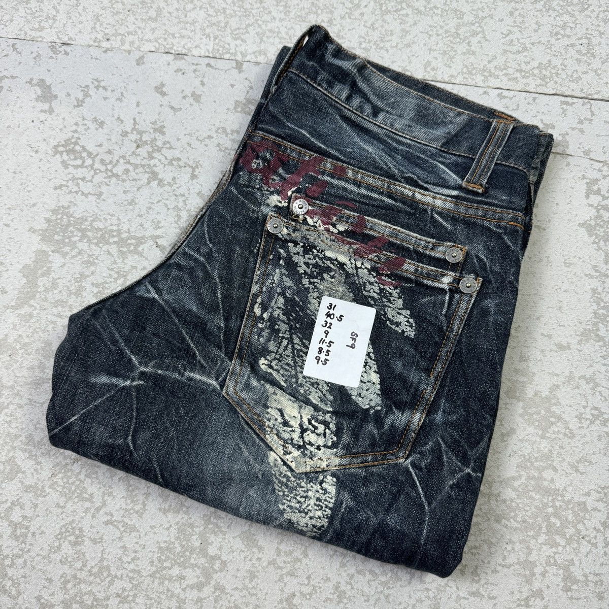 If Six Was Nine Flare - 2000s Distressed Nylaus Jeans Size US 31 - 11 Thumbnail