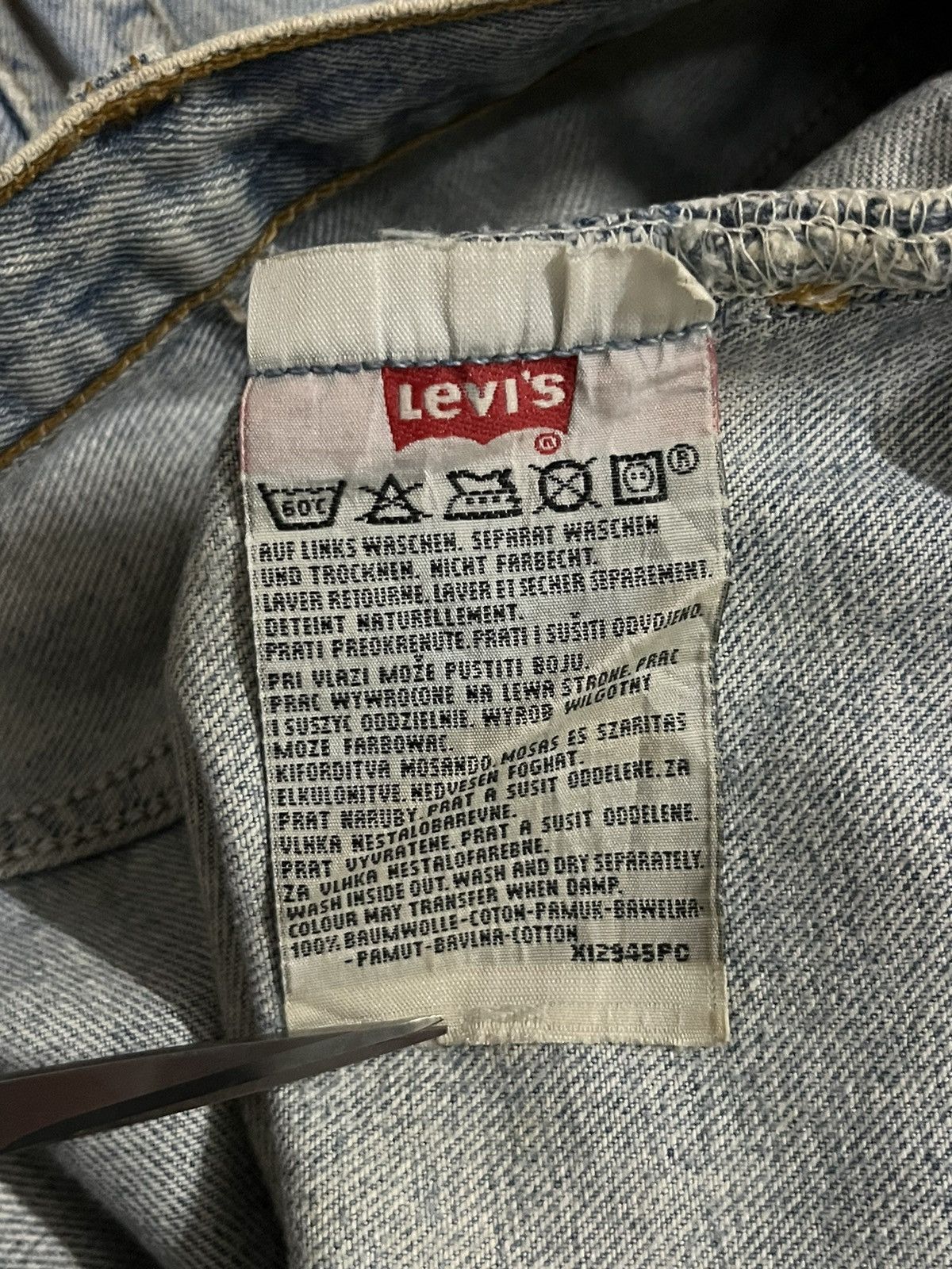 Levi's Vintage Levi’s 501 Destroy Dirty Mud Washed Distressed Jeans Size US 31 - 14 Thumbnail