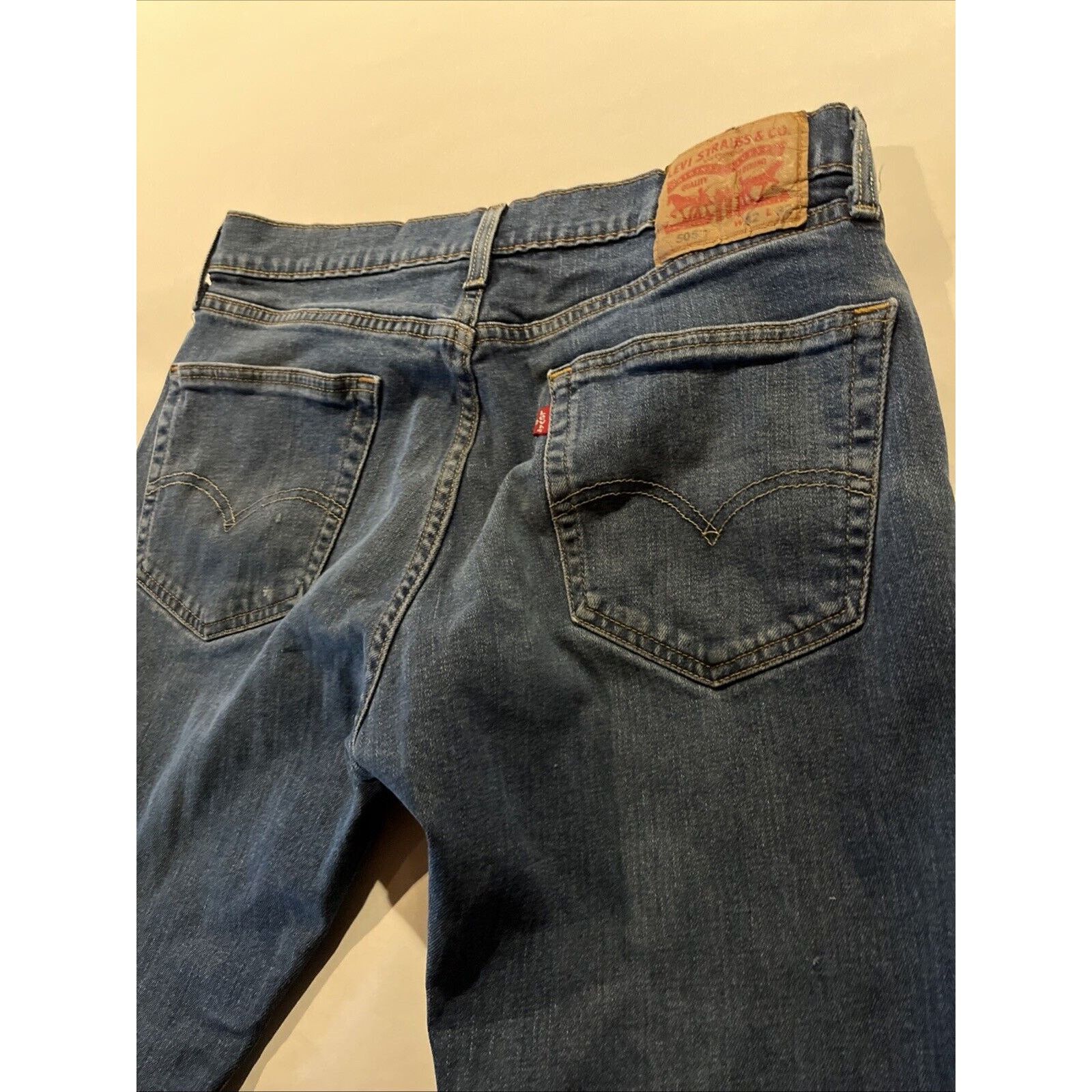 Levi's Levi’s 505 Jeans Men’s 32x32 Reg Straight Denim Cotton Blue Size US 31 - 17 Thumbnail