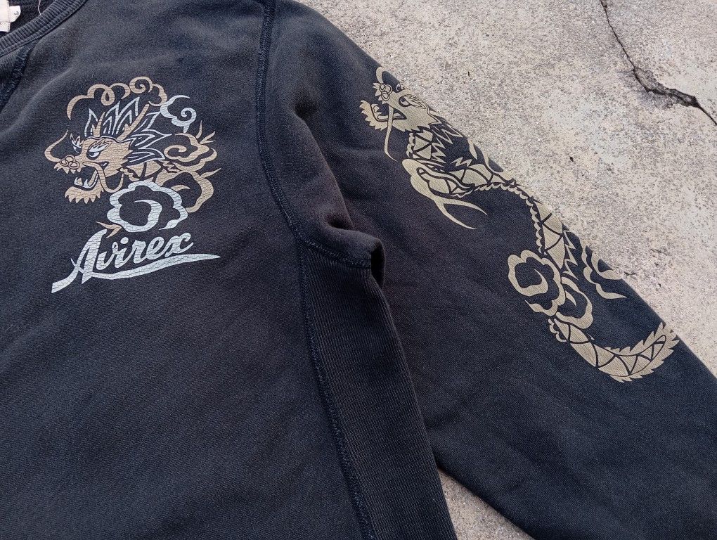 Avirex VTG Avirex🐉🎌 Sweatshirt Pullover Army Military 🪖 Size US L / EU 52-54 / 3 - 3 Thumbnail