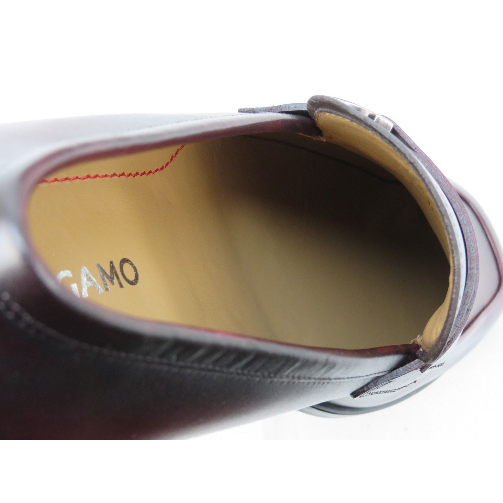 Salvatore Ferragamo FERRAGAMO BURGUNDY LEATHER FLORIO GANCINI LOGO LOAFERS 9 EE Size US 10 / EU 43 - 7 Thumbnail