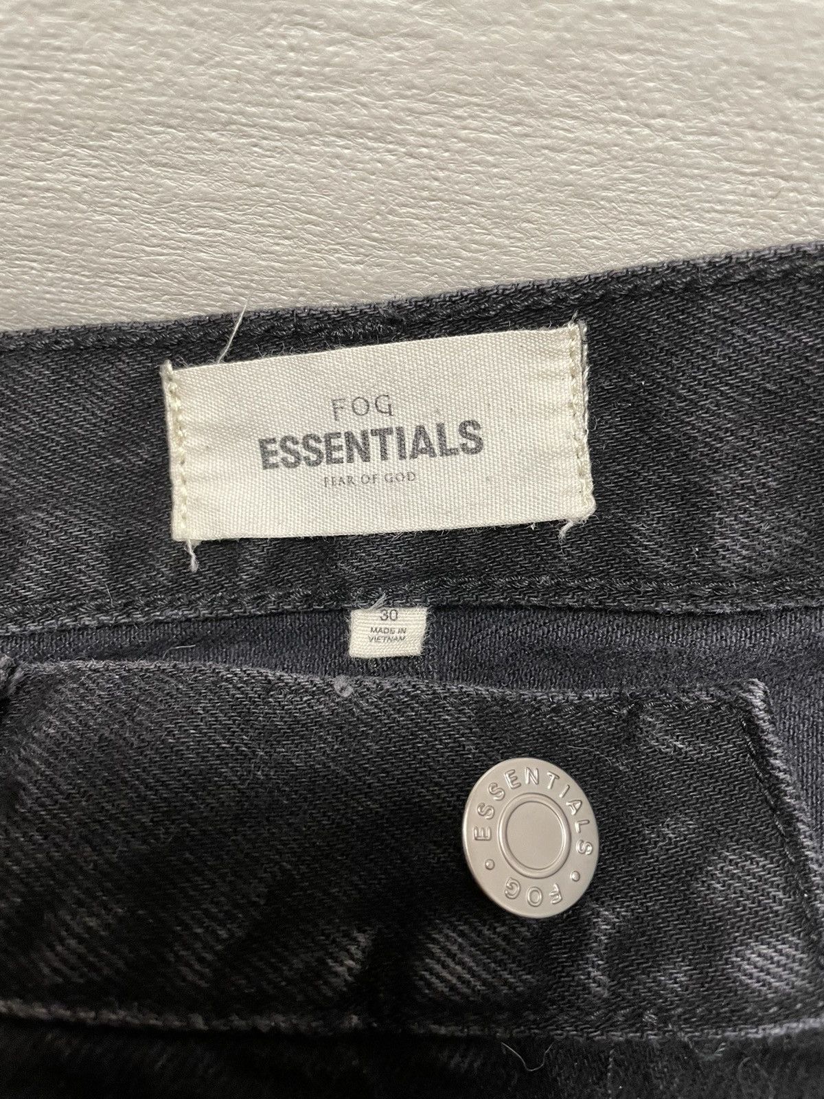 Fear of God 💥 FOG Fear of God Essentials Cone Denim Jeans SZ 30 Black Size US 30 / EU 46 - 10 Thumbnail