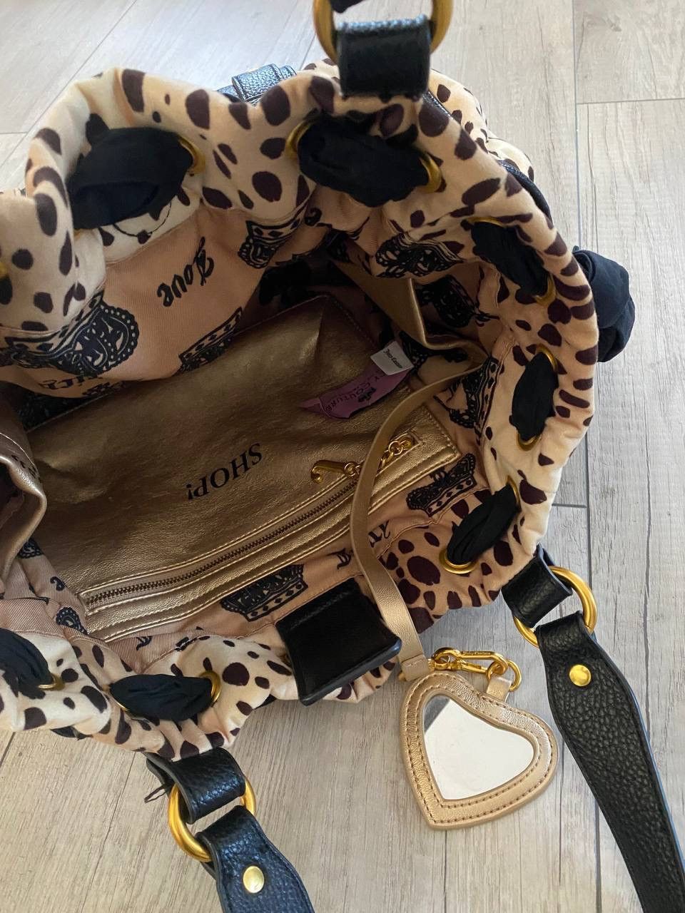 Juicy Couture Juicy Couture Daydreamer Y2k Leopard Print Shoulder Bag Size ONE SIZE - 8 Thumbnail
