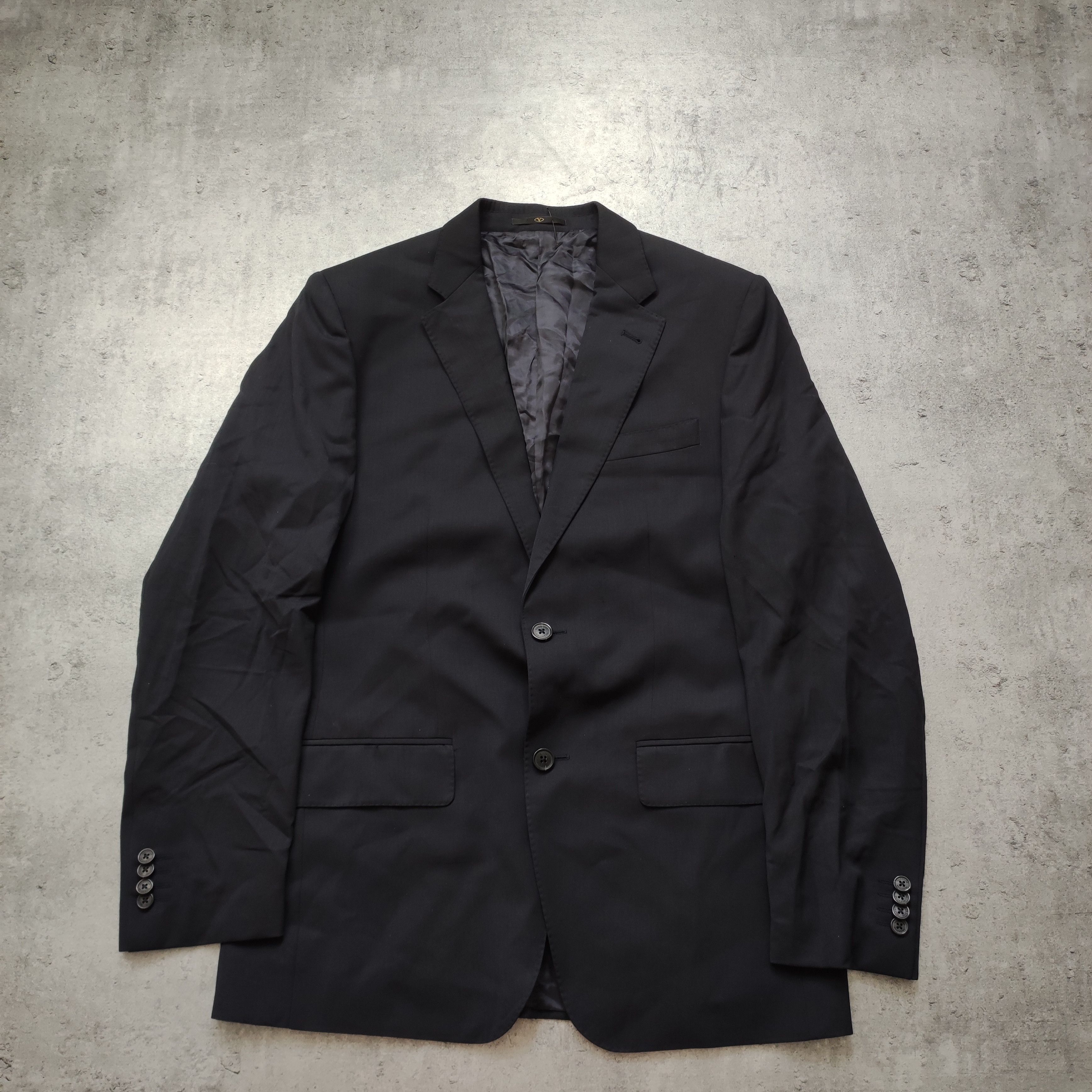 Valentino Valentino Garavani Roma Premium Navy Classic Blazer Size 52R - 2 Thumbnail