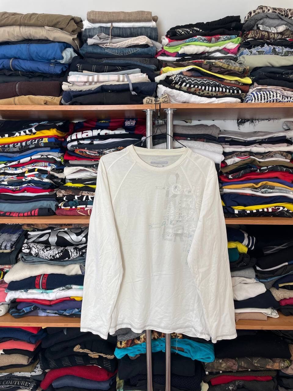 Quiksilver × Vintage 00s Quicksilver Affliction Style Y2K Grunge Size US M / EU 48-50 / 2 - 1 Thumbnail