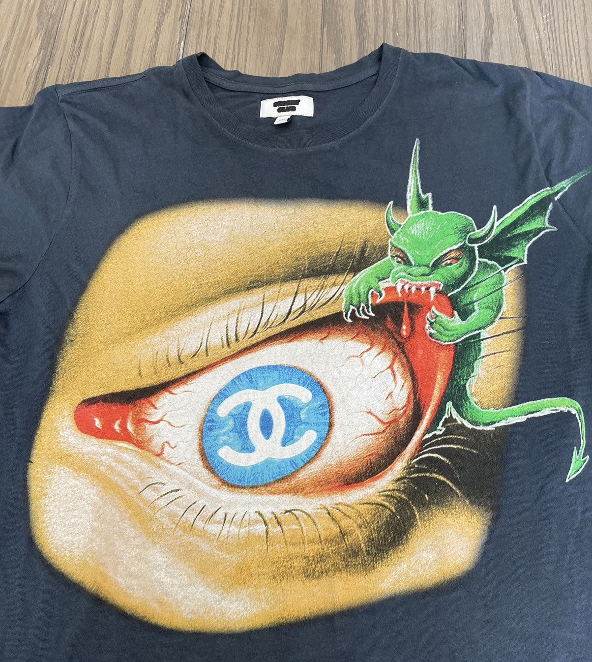 CHANEL - シャネル ヴィンテージ 98P 90s オープンニットTシャツ ココマーク 38 T Shirt Shirt Chanel Vintage | Grailed