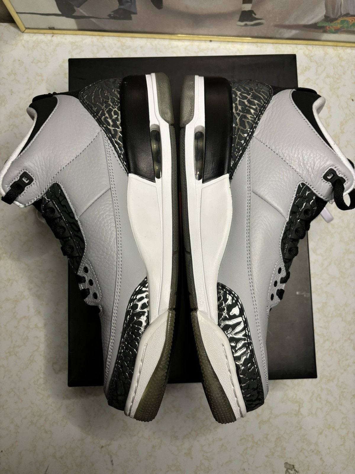 Jordan Brand Jordan Retro 3 ‘wolf grey’ Size US 11.5 / EU 44-45 - 3 Thumbnail