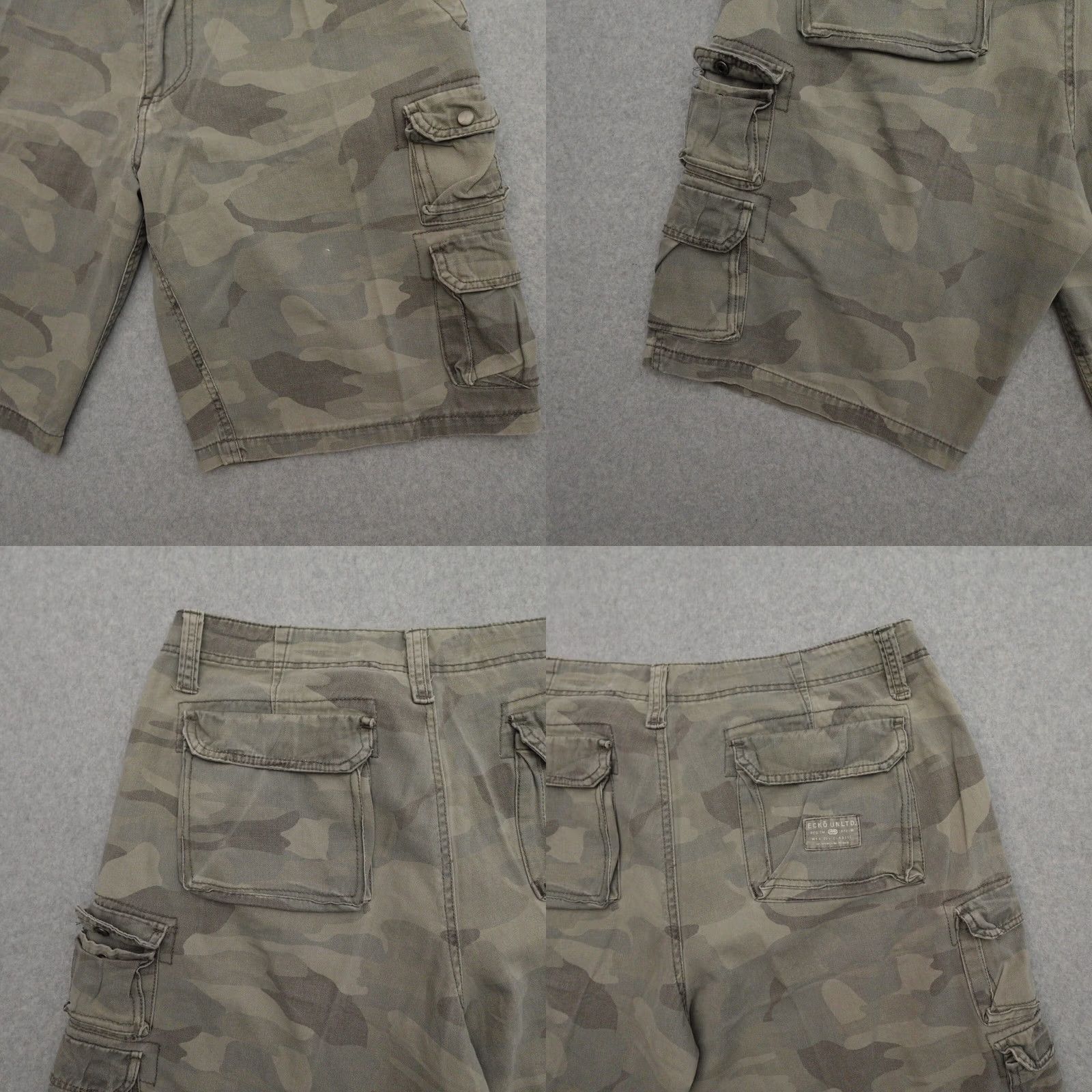 Ecko Unltd. Ecko Unlimited Cargo Shorts Men 38 Camo cargo Baggy Skate Y2K 38x21 Multicolor Size US 38 / EU 54 - 9 Thumbnail
