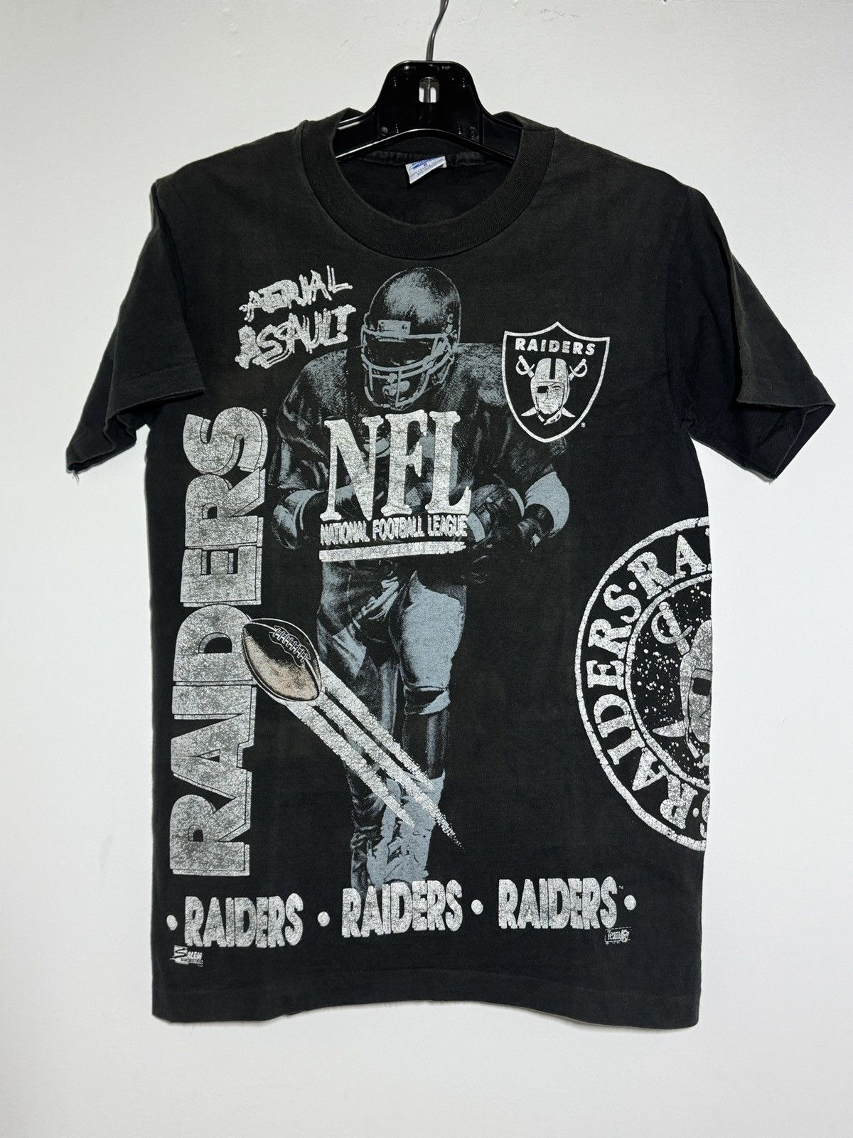 Vintage Vintage 90s Raiders "Aerial Assault" Salem Sportswear USA Size US M / EU 48-50 / 2 - 1 Thumbnail