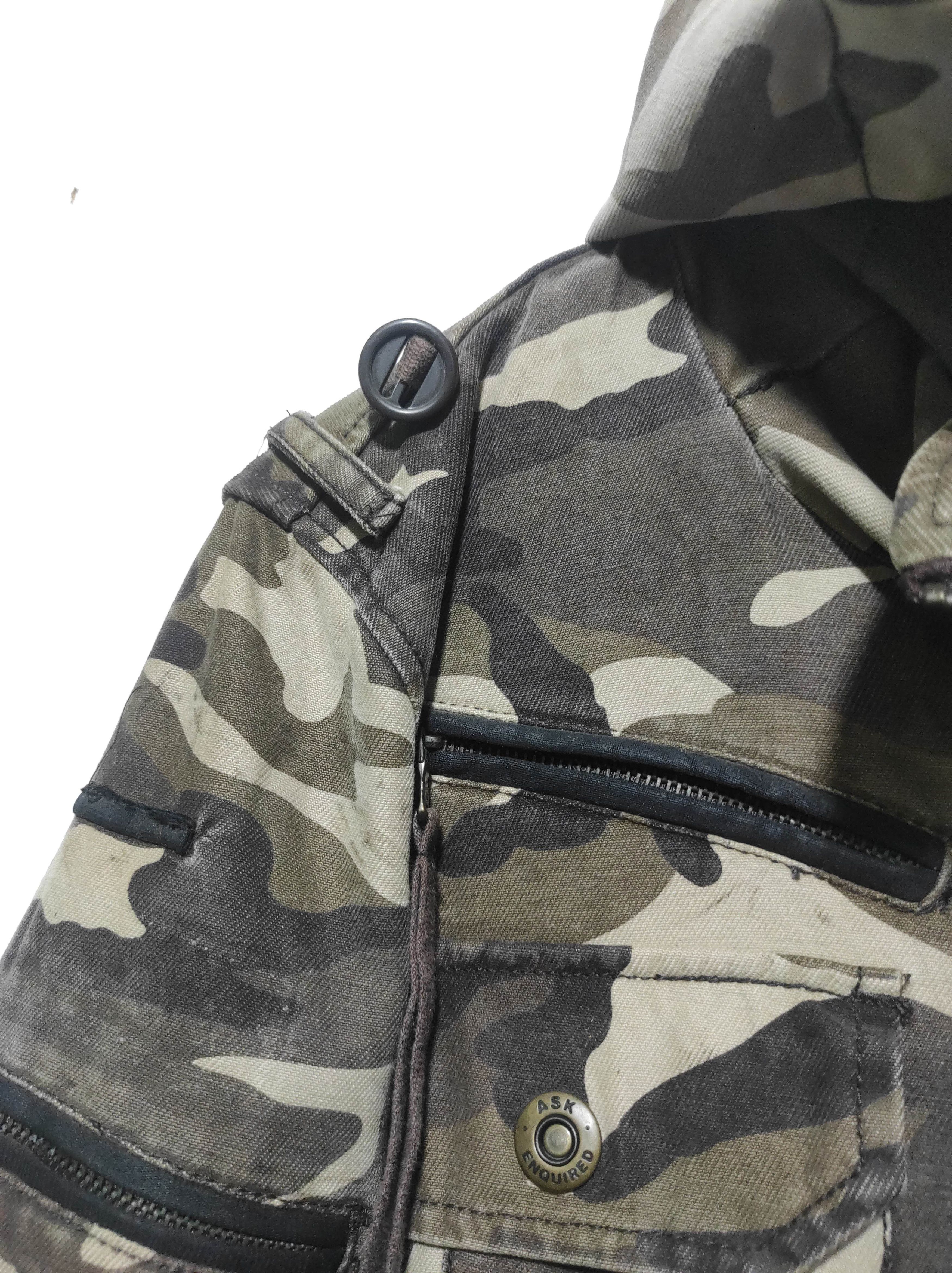 14th Addiction Ask Enquired Camo Multi Pocket Hoodie Jacket Size US M / EU 48-50 / 2 - 8 Thumbnail