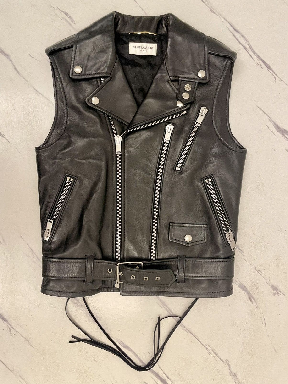 SAINT LAURENT L17 ブラッドラスター 44 希少】SAINT LAURENT L17 ブラッドラスターライダースジャケット