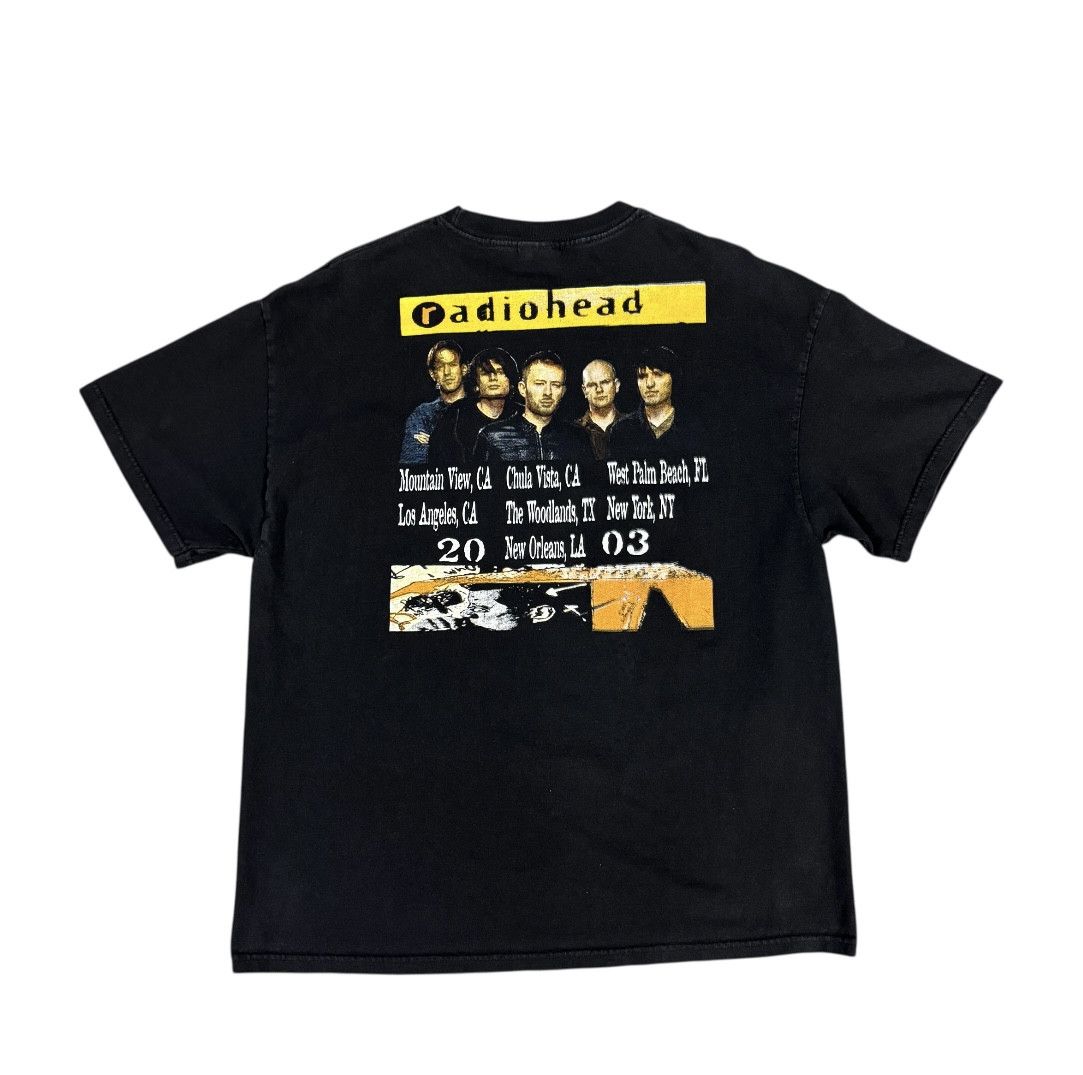 Band Tees Vintage 2003 Radiohead Tour Shirt Size US XL / EU 56 / 4 - 4 Thumbnail