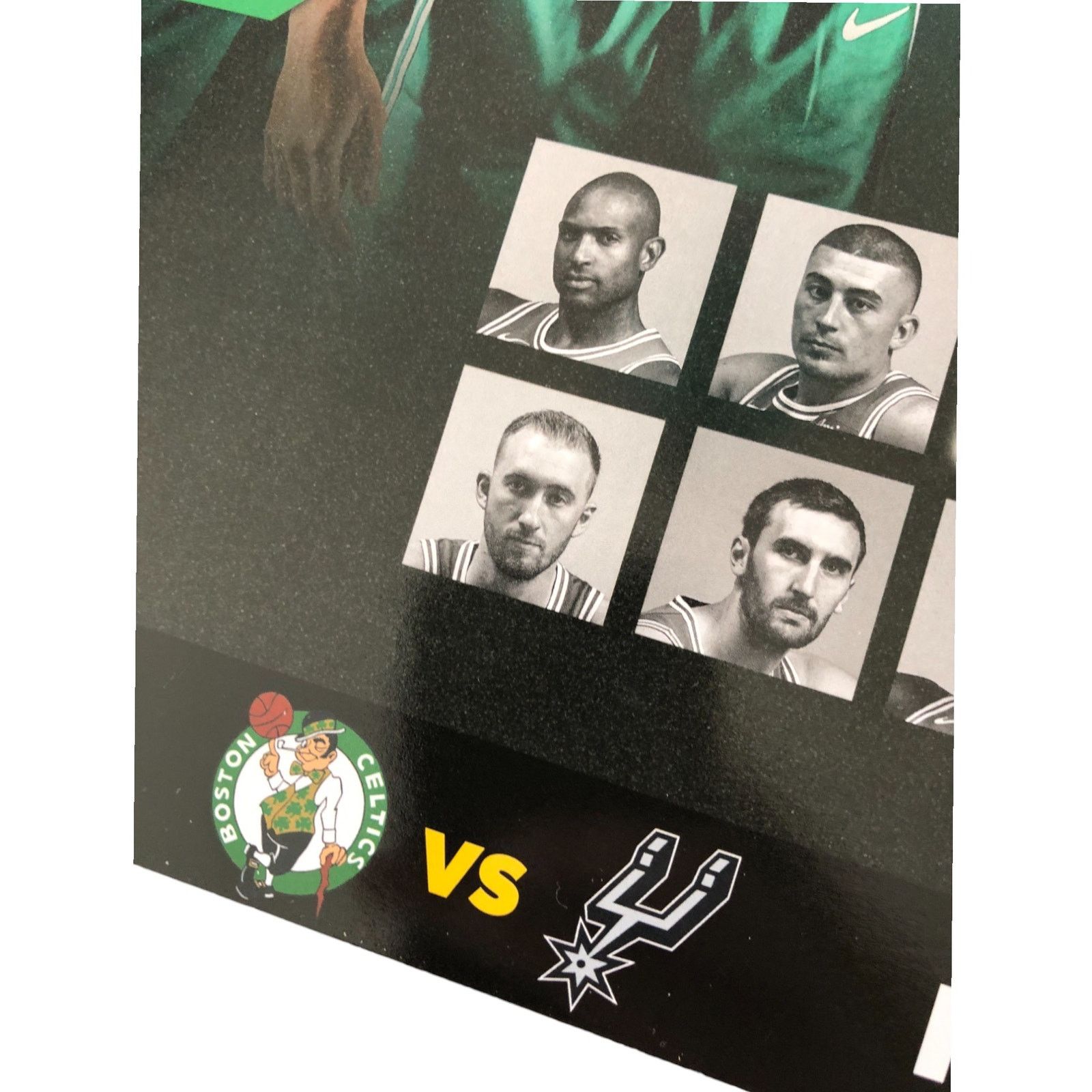 NBA Boston Celtics v San Antonio Spurs Authentic Fan Poster Size ONE SIZE - 5 Thumbnail