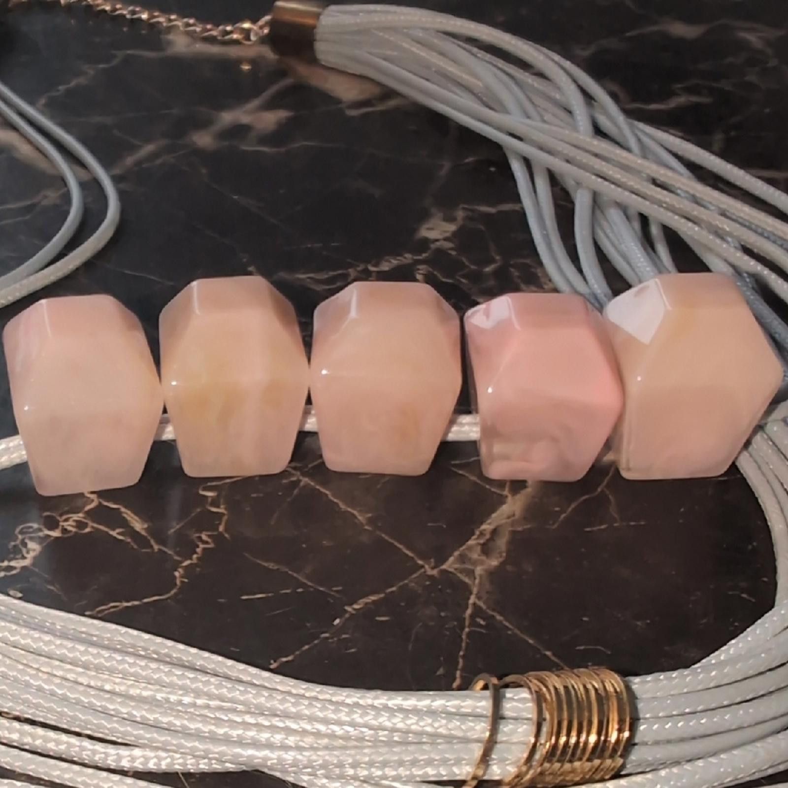 Other Chic Multi-Strand Necklace with Pink and Gold Accents Size ONE SIZE - 8 Thumbnail