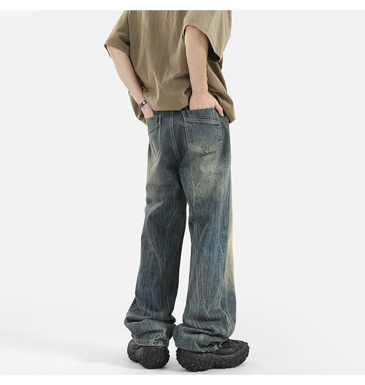 Japanese Brand × Jean High street lightning pattern men's loose wide-leg jeans Size US 32 / EU 48 - 6 Thumbnail