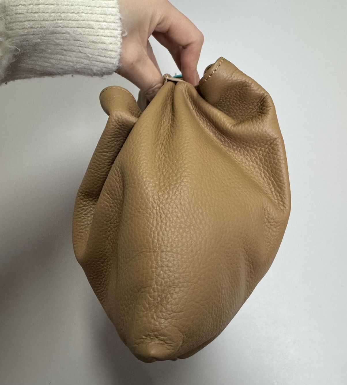 Maison Margiela NWT Japanese Grained Leather Tote Bag - Brown, OS Size ONE SIZE - 10 Thumbnail