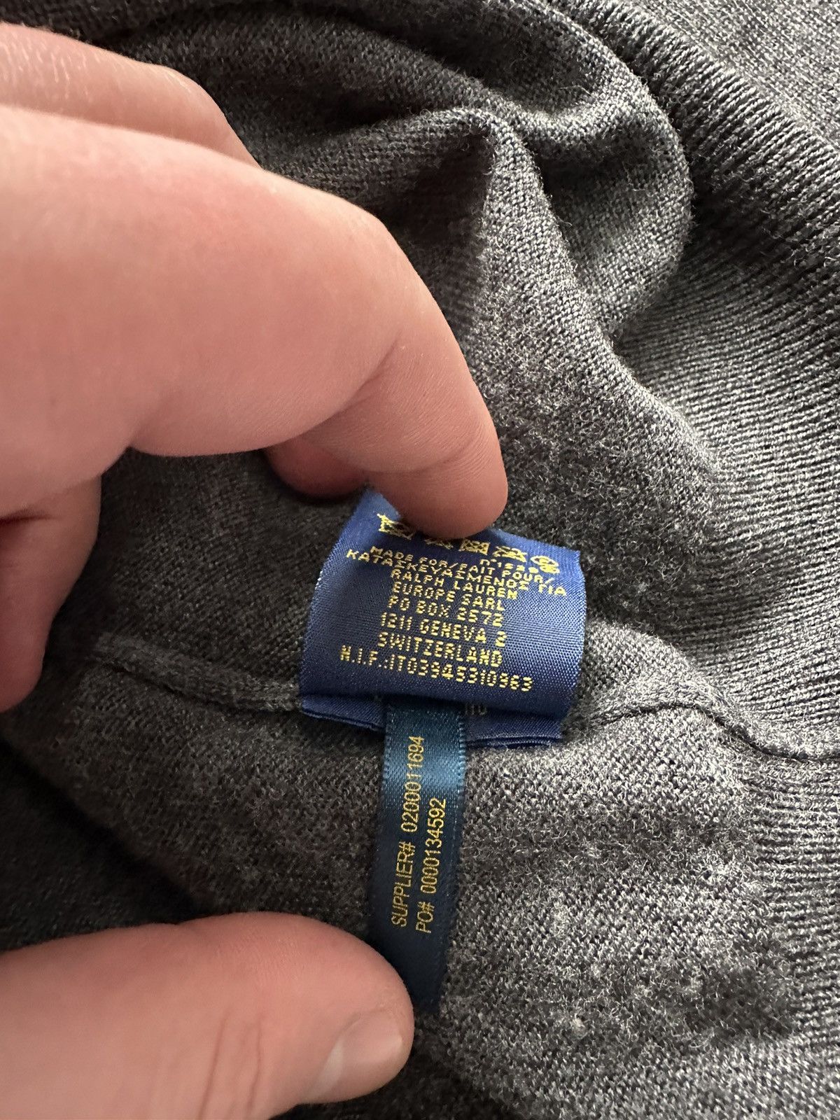 Polo Ralph Lauren × Vintage Sweater Polo Ralph Lauren Vintage size L V-neck Size US L / EU 52-54 / 3 - 11 Thumbnail