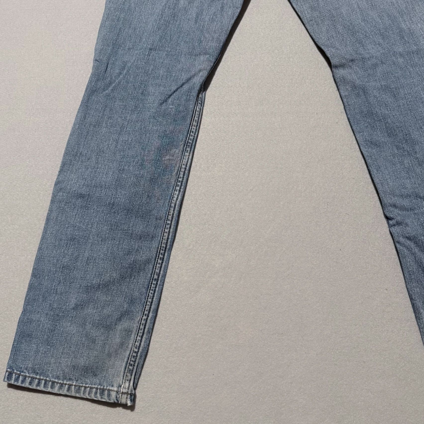 Levi's Levi’s Jeans Men Blue Denim Mid Rise Distressed Zip Fly 31x30 Straight Slim - 5-Pocket Design Vintage No Size US 31 - 7 Thumbnail