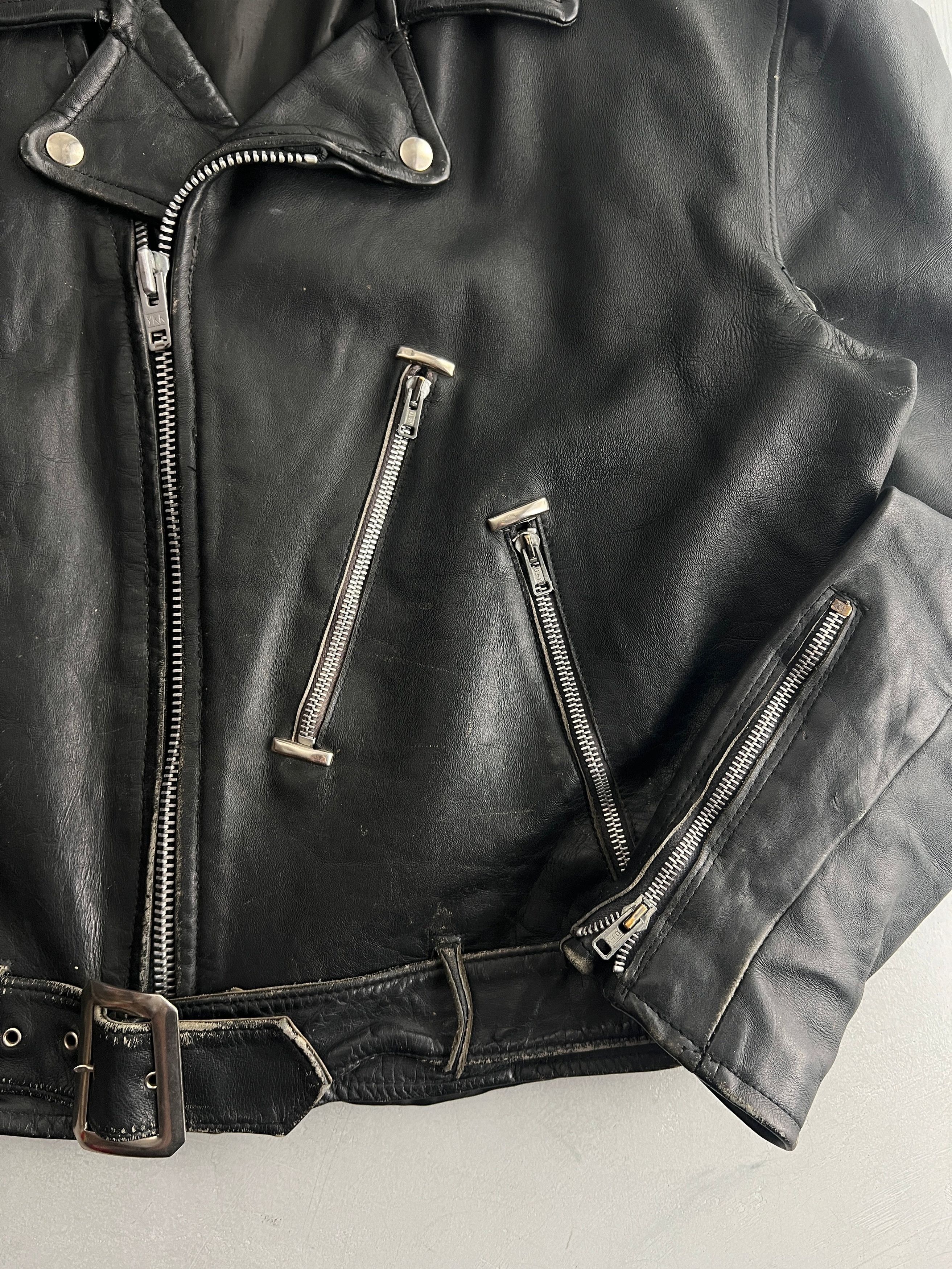 Vintage Vintage 60s Boxy Leather Jacket Size US M / EU 48-50 / 2 - 3 Thumbnail