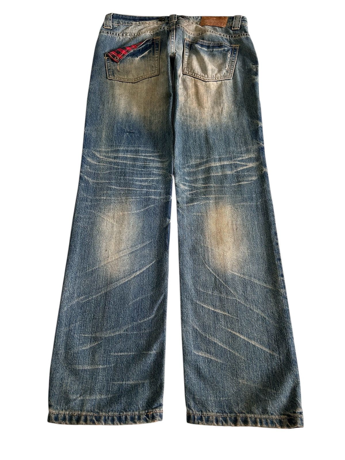 Japanese Brand Vintage Japanese Denim Distressed Mud Wash Jeans Size US 32 / EU 48 - 2 Thumbnail