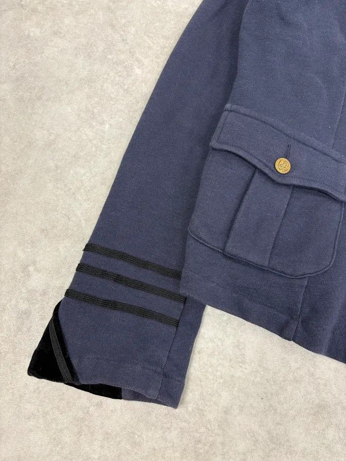 Polo Ralph Lauren 2010s Ralph Lauren Navy & Black Velvet Officer Jacket Size M / US 6-8 / IT 42-44 - 8 Thumbnail