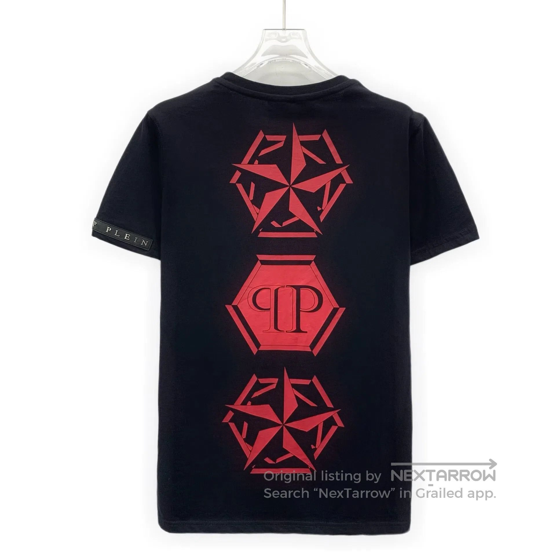 Philipp Plein Philipp Plein Black skull head stud print cotton crew neck Size US M / EU 48-50 / 2 - 2 Thumbnail