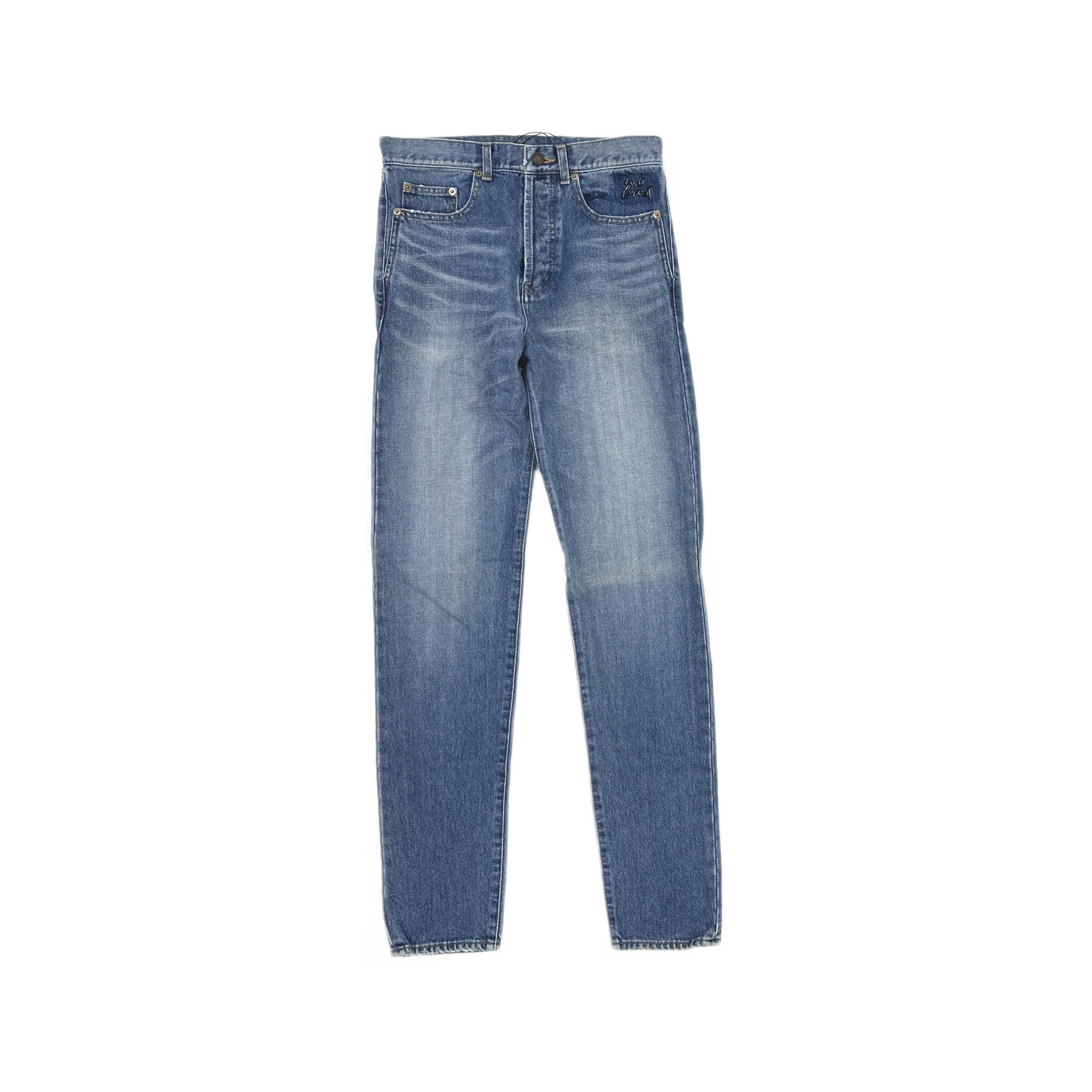 Saint Laurent Paris Saint Laurent Blue Denim Jeans Size 29 Size US 29 - 1 Thumbnail