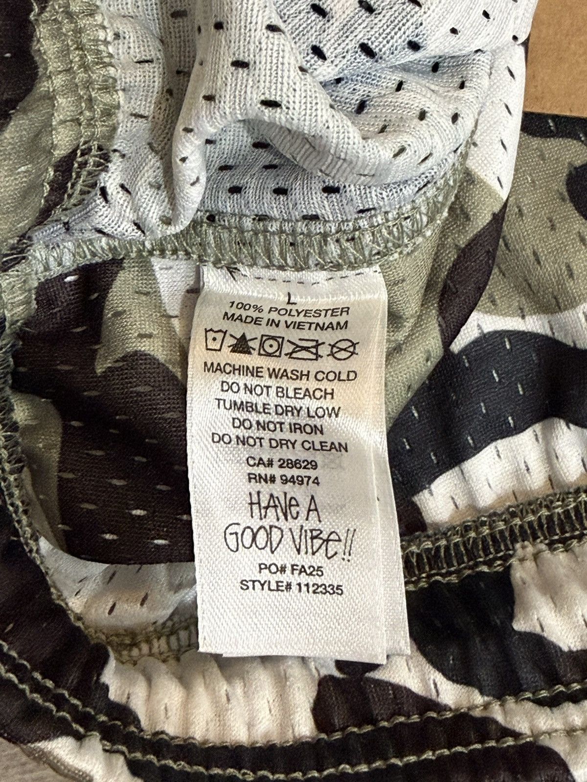 Stussy Men's Stussy Basic Mesh Shorts 112335 Snow Camo Sz Large New Size US 36 / EU 52 - 4 Thumbnail