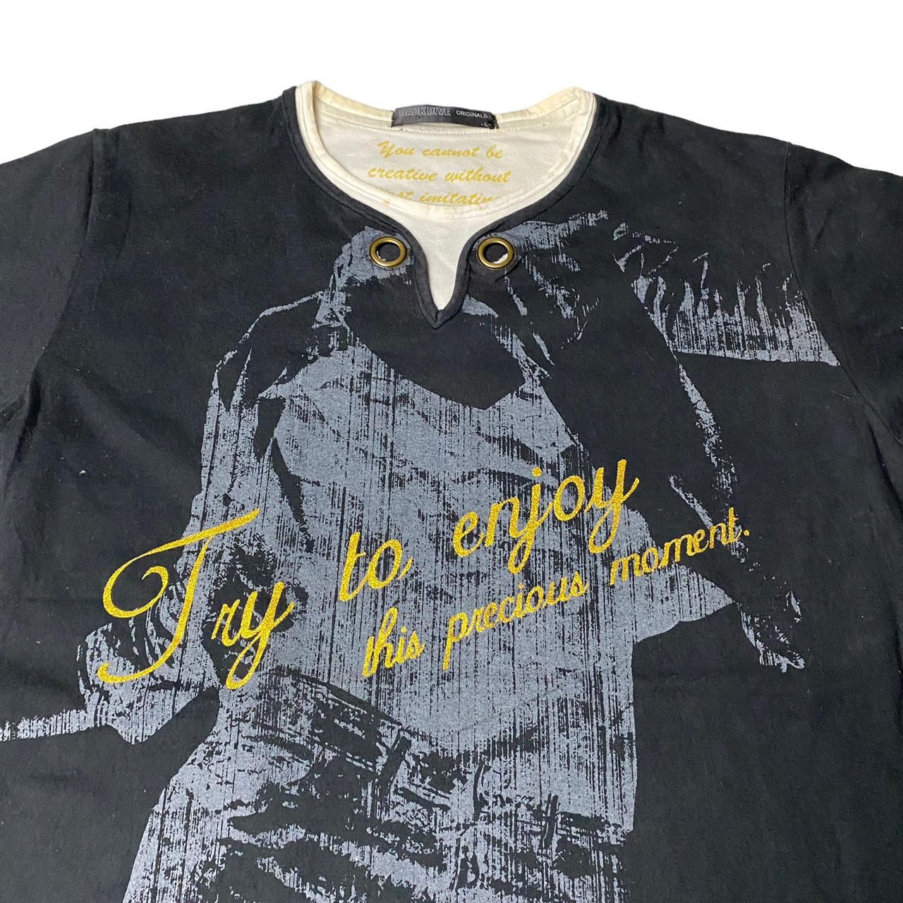Hysteric Glamour 2000's Dack Dive Poem Human Owl Shirt Size US L / EU 52-54 / 3 - 3 Thumbnail