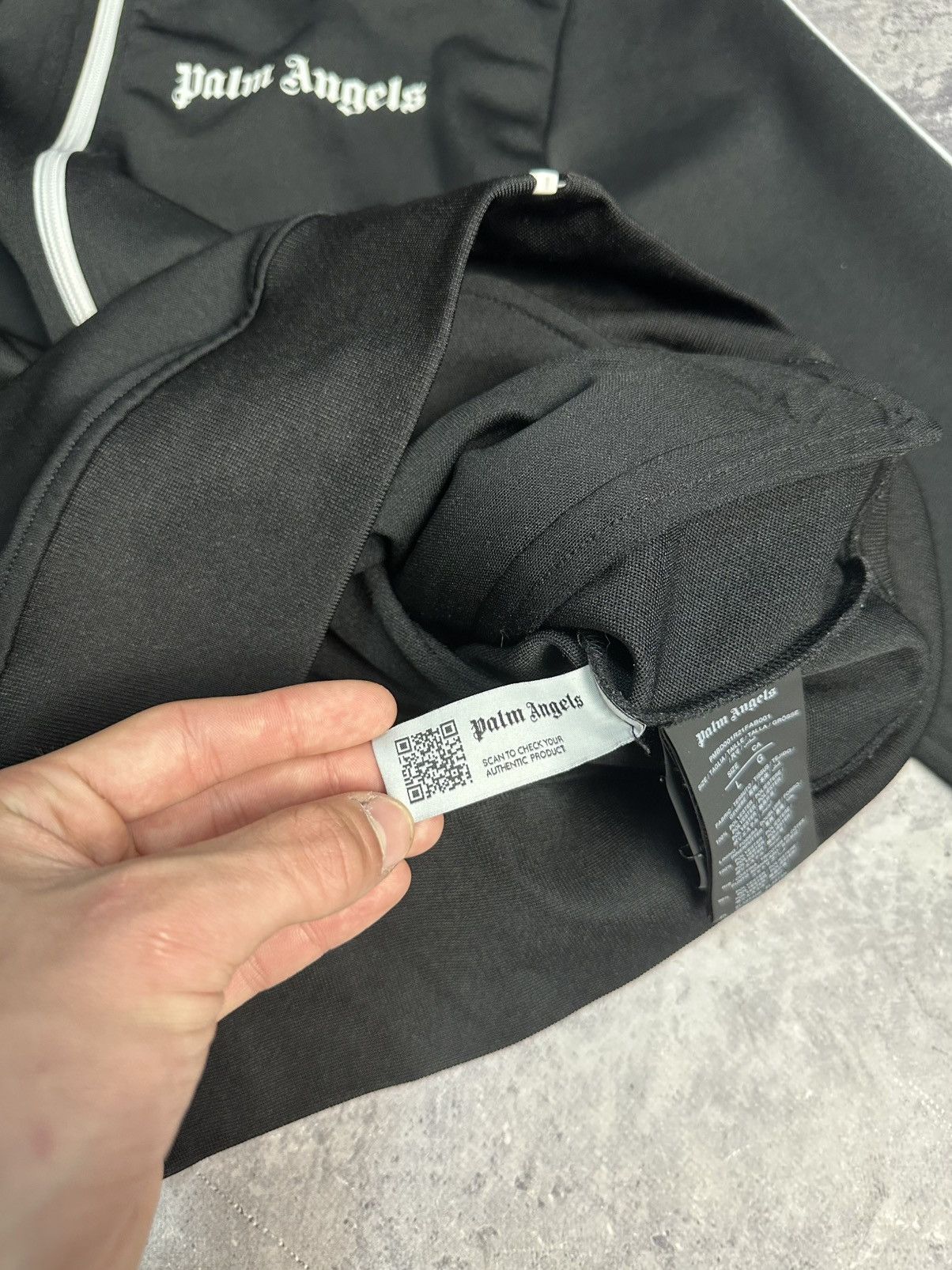 Palm Angels Palm Angels Track Zip Hoodie Black Size US L / EU 52-54 / 3 - 12 Thumbnail