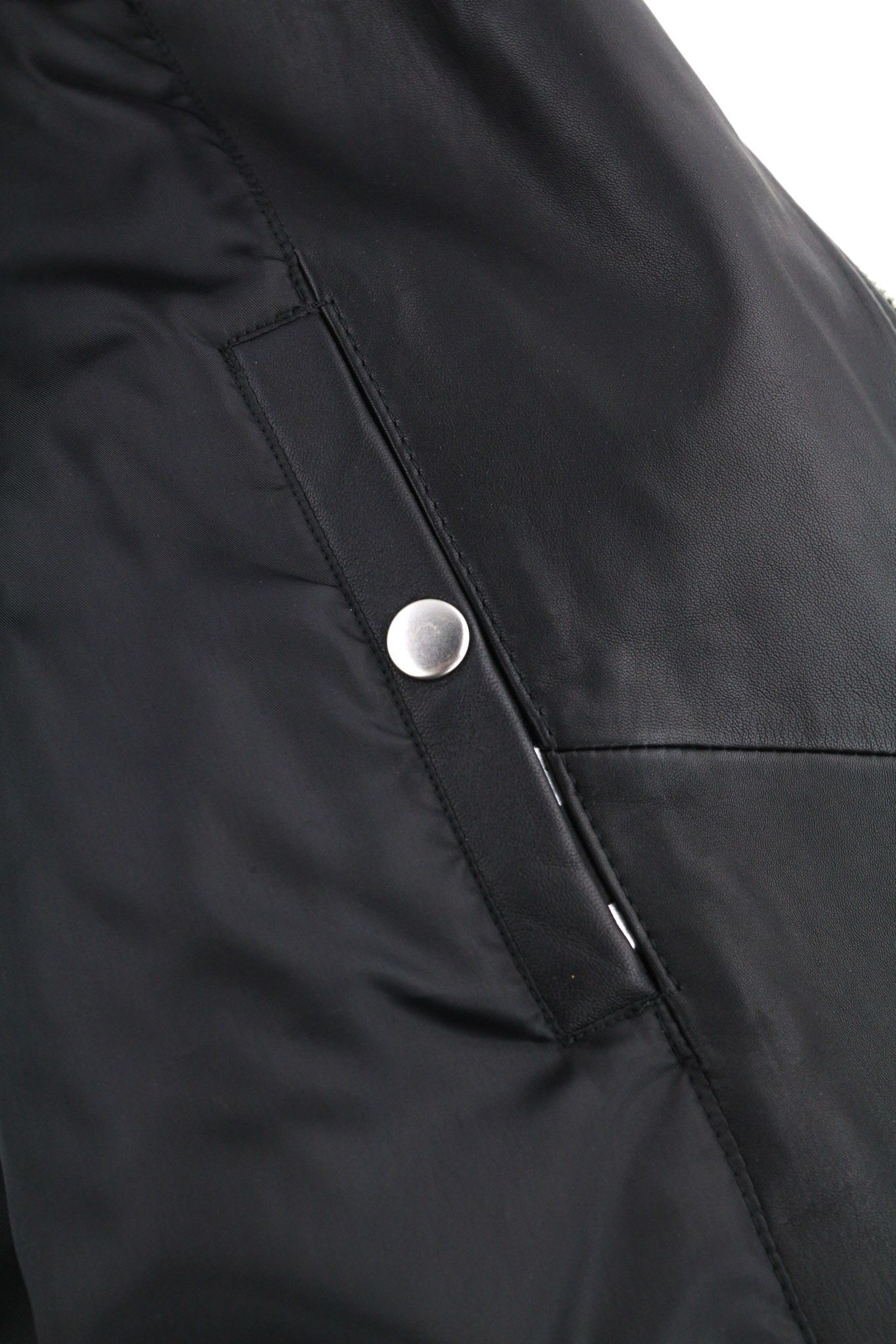 Diesel R-PUSMIR S Black Sheep Leather Zip Lined Jacket 81723 Size US S / EU 44-46 / 1 - 7 Thumbnail